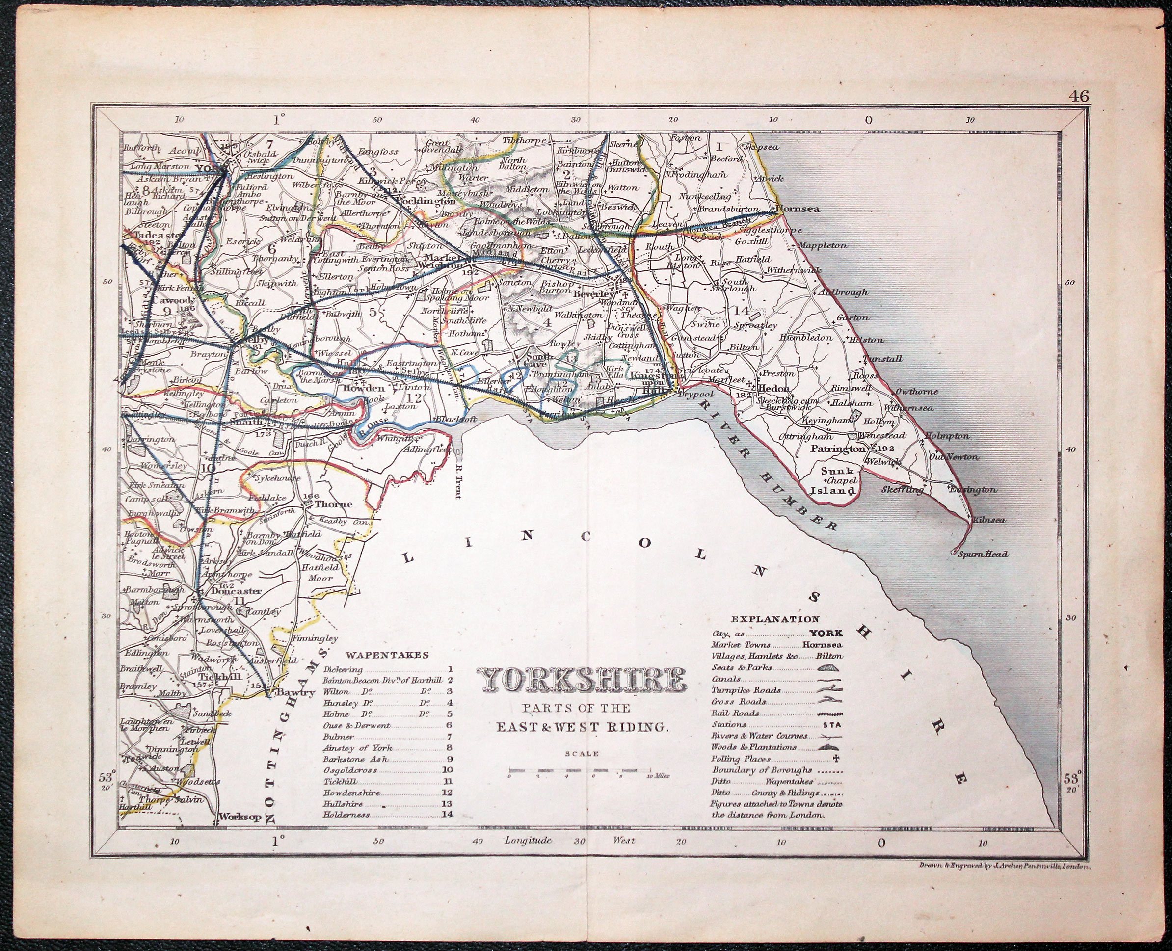 Parts East and West Ridings, Joshua Archer, c.1845