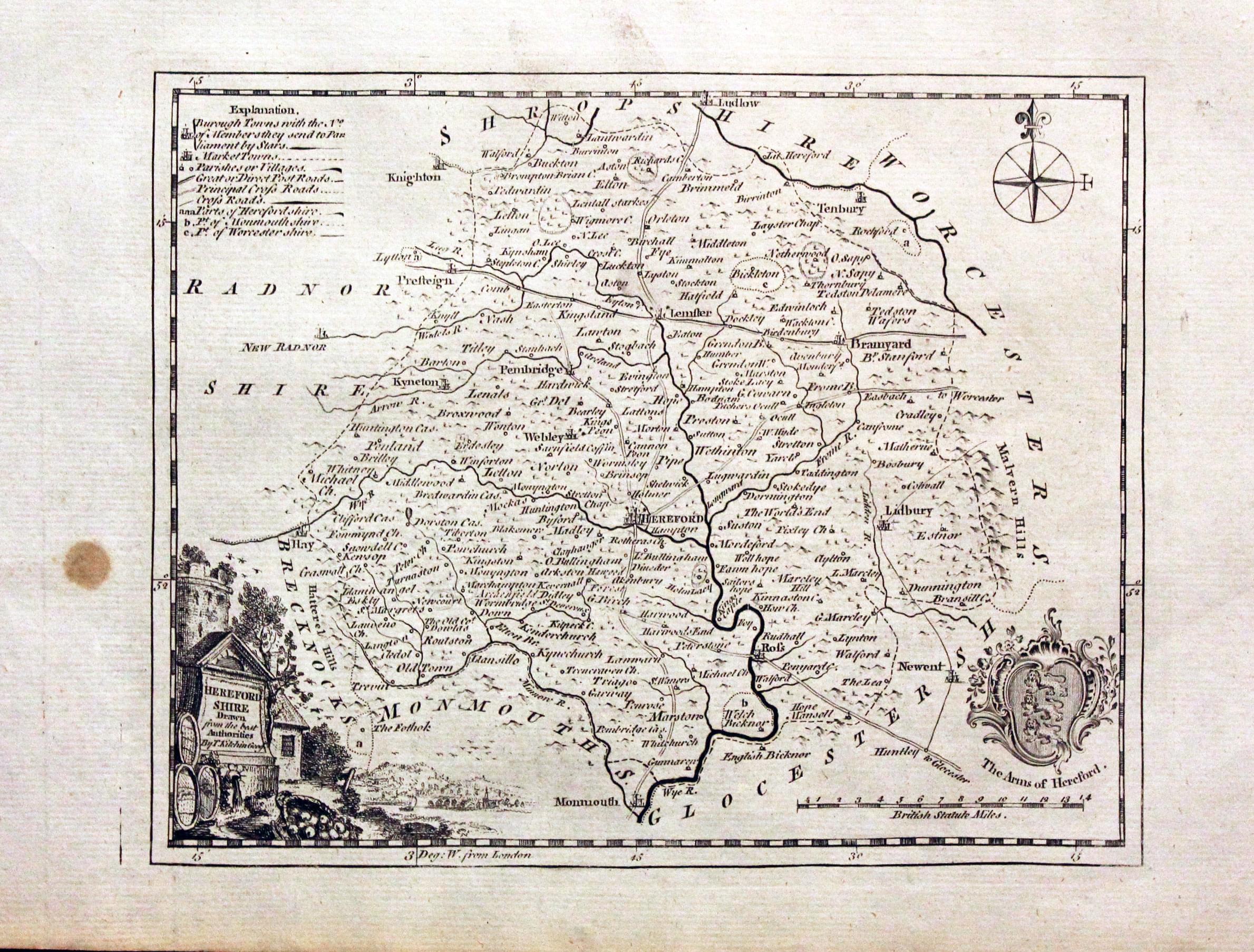 Herefordshire, Thomas Kitchin, c.1786