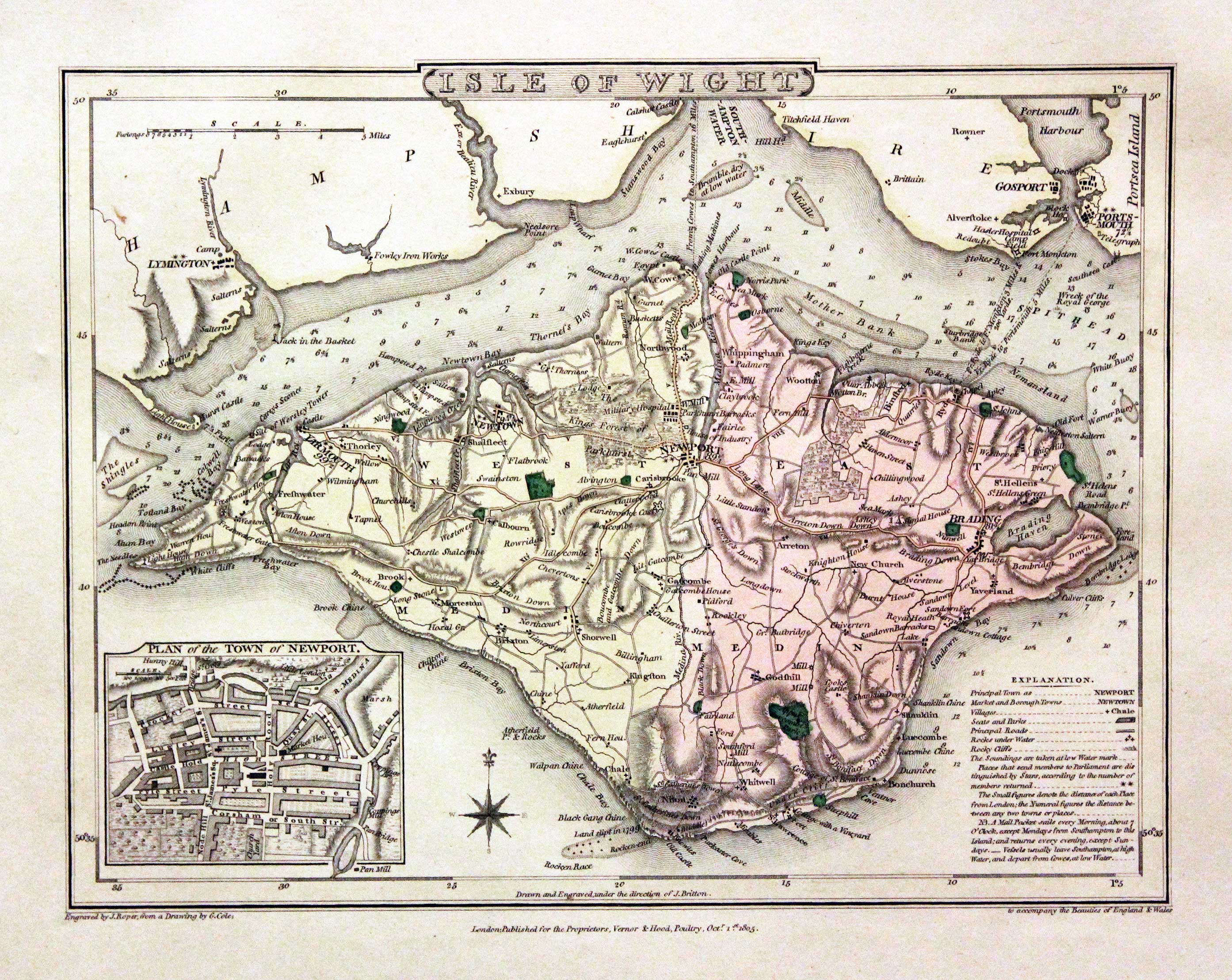 Isle of Wight, George Cole and John Roper, 1810  Isle of Wight, George Cole and John Roper, 1810