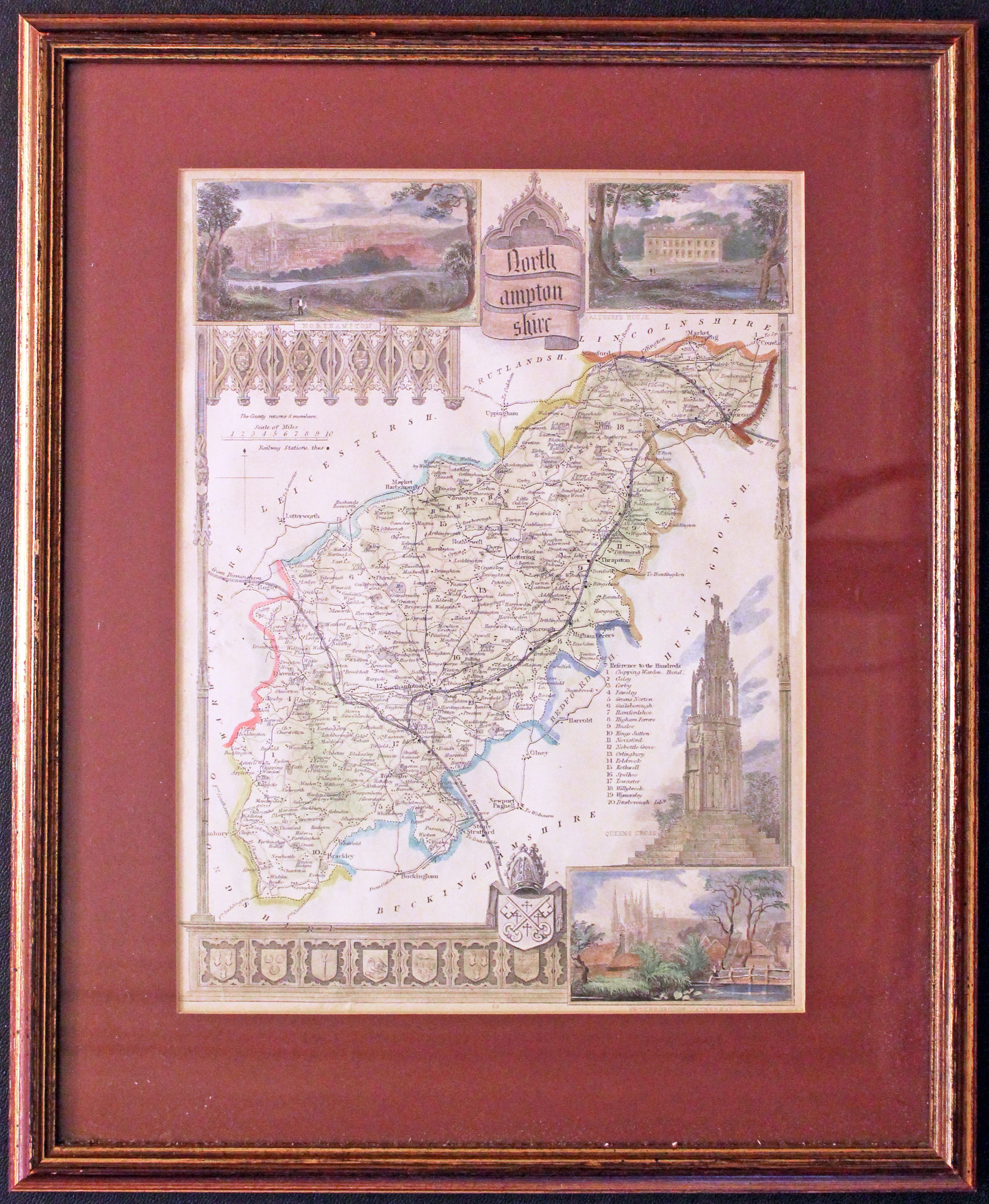 Northamptonshire, Thomas Moule, c.1850  Northamptonshire, Thomas Moule, c.1850