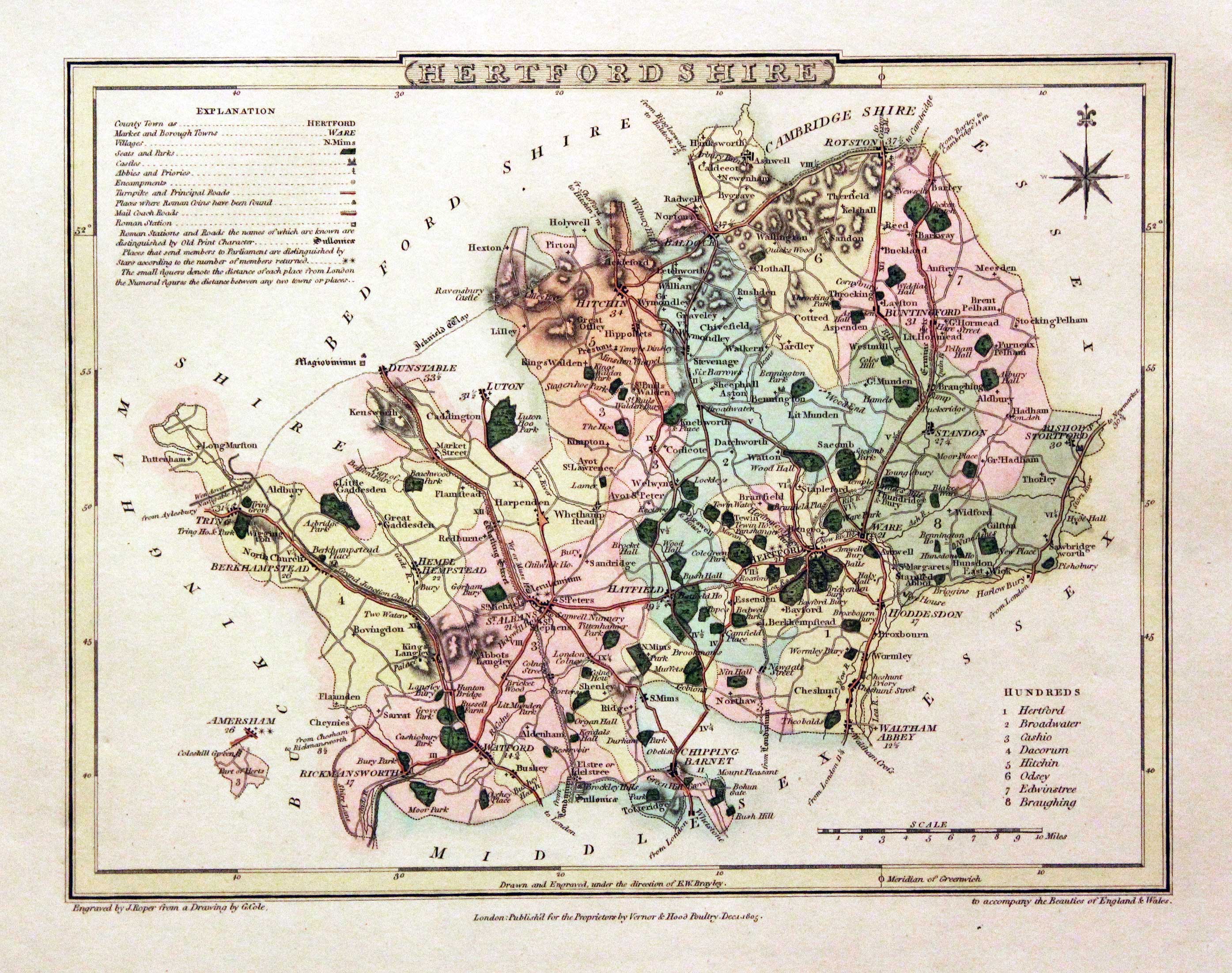 Hertfordshire, George Cole and John Roper, 1810  Hertfordshire, George Cole and John Roper, 1810