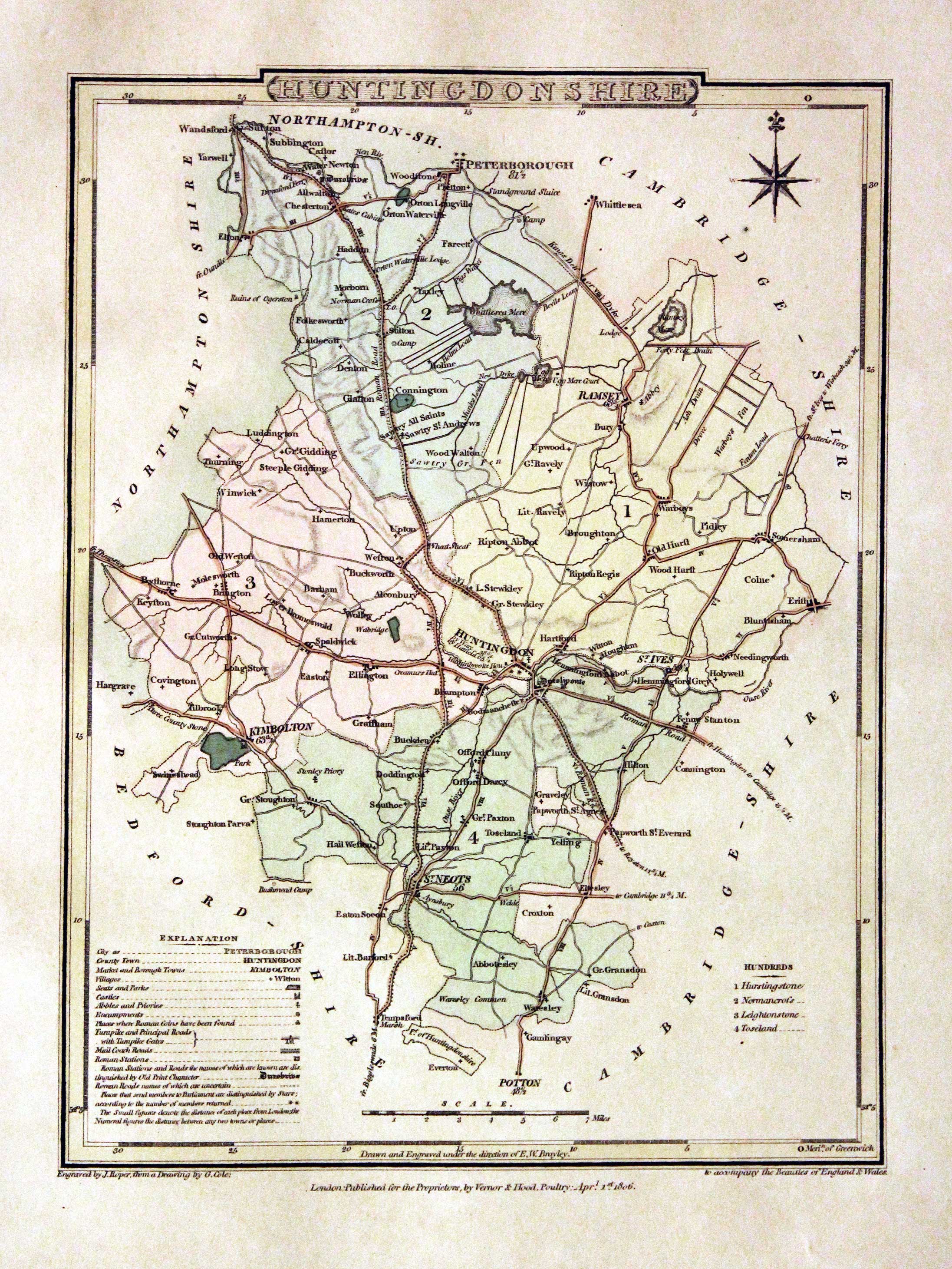 Huntingdonshire, George Cole and John Roper, 1810  Huntingdonshire, George Cole and John Roper, 1810