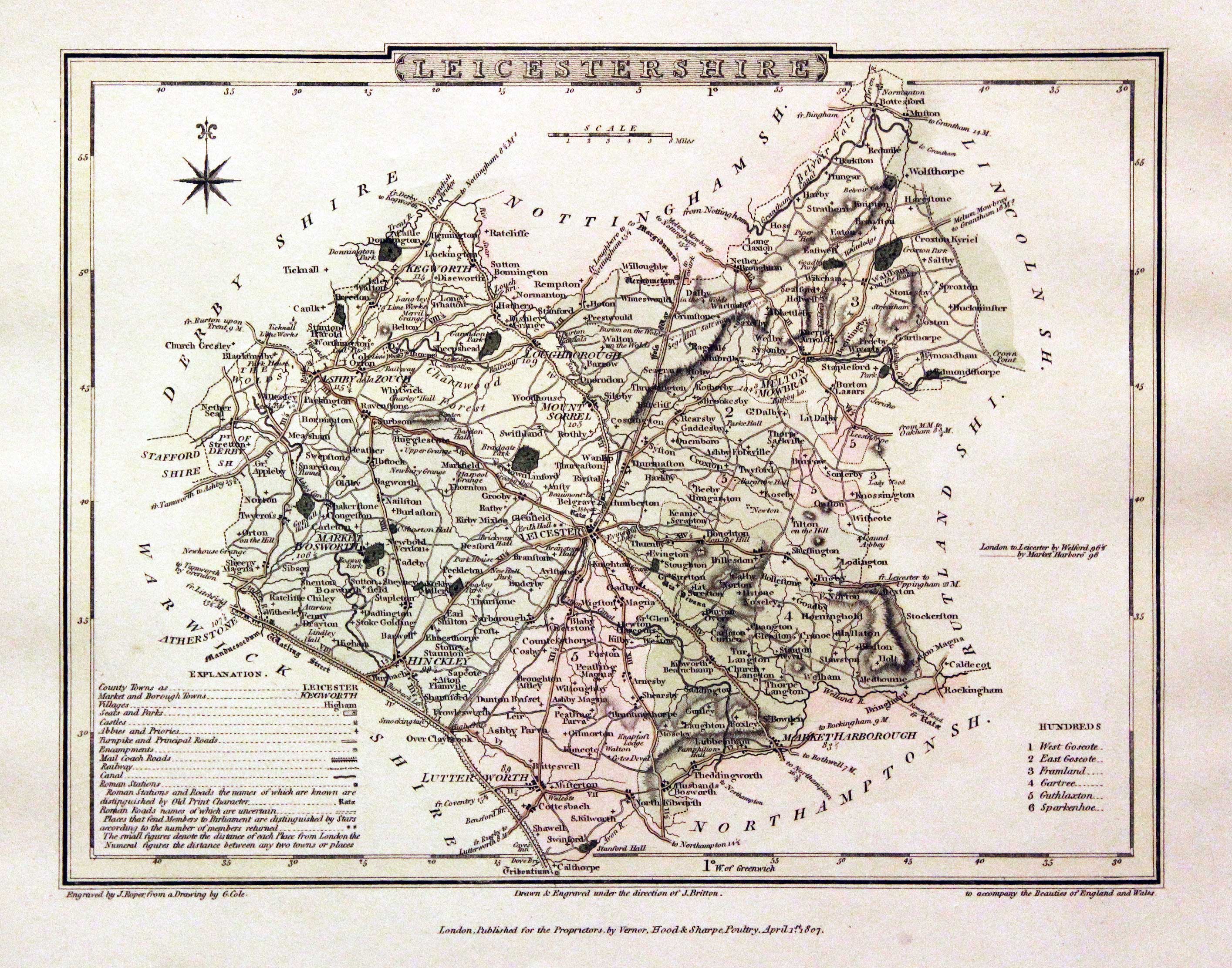 Leicestershire, George Cole and John Roper, 1810  Leicestershire, George Cole and John Roper, 1810