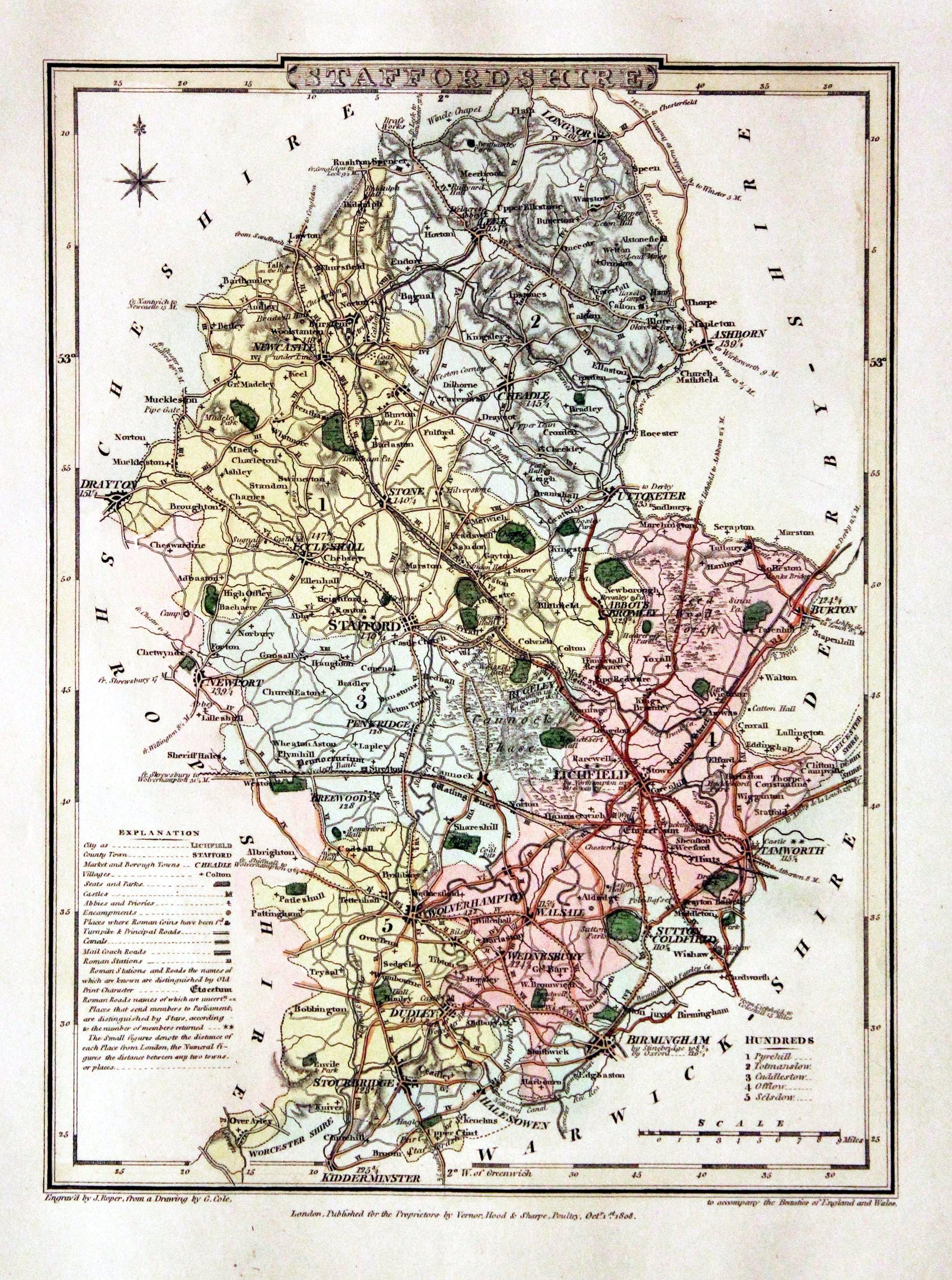 Staffordshire, George Cole and John Roper, 1810