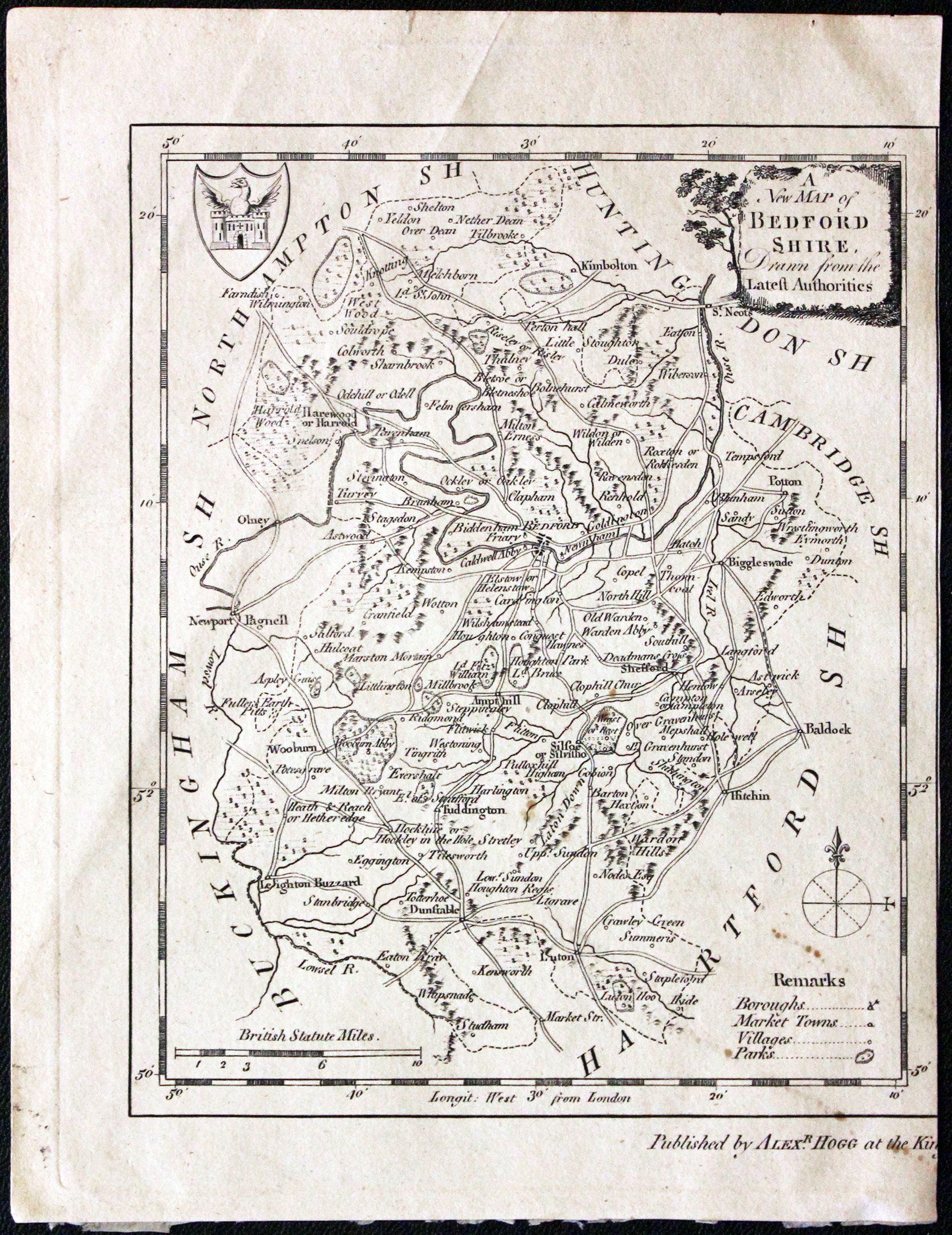 Bedfordshire, G. W. Walpole 1794