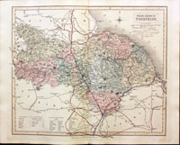 Map of North West Riding by John and Charles Walker 1851