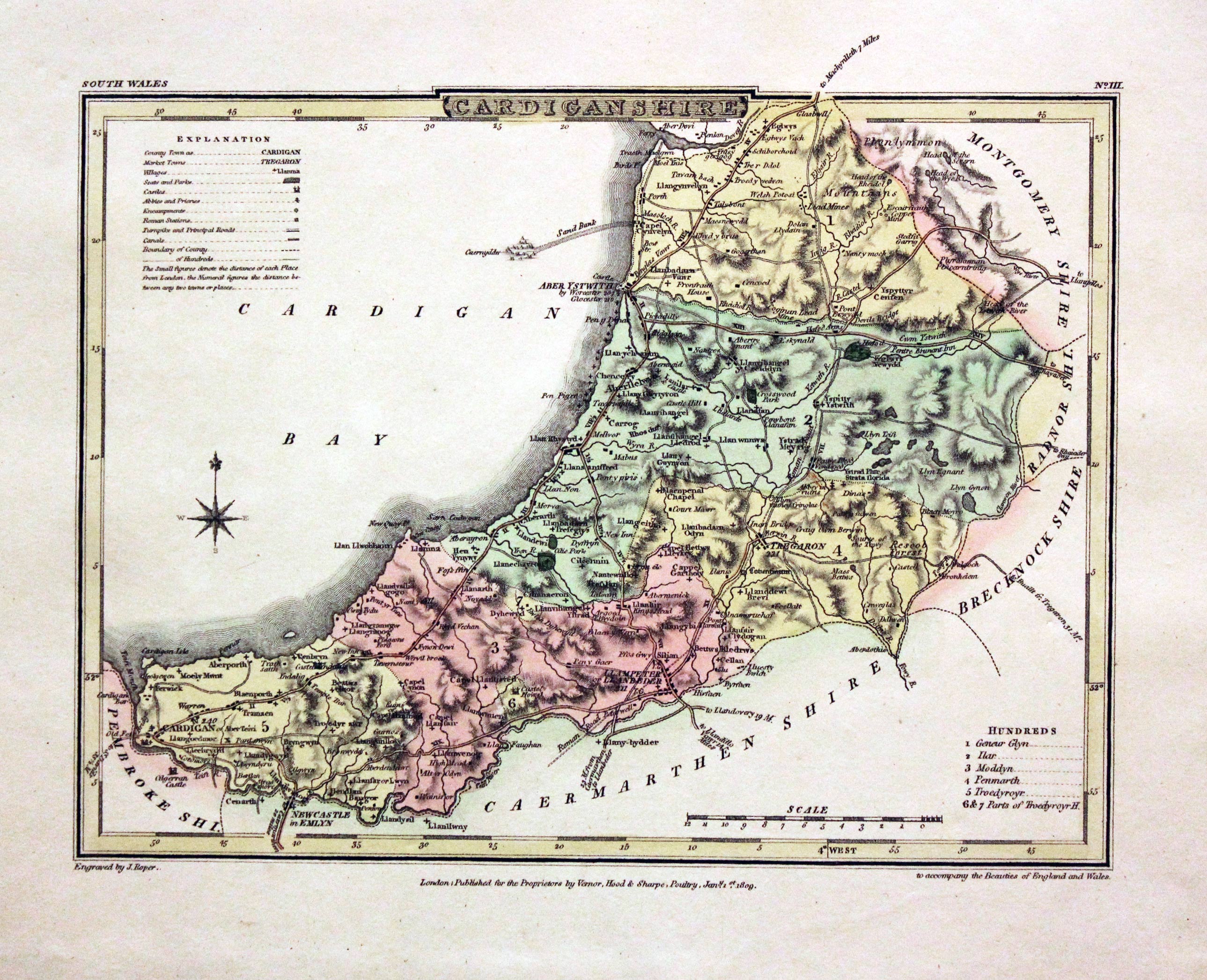 Cardiganshire, George Cole and John Roper, 1810  Cardiganshire, George Cole and John Roper, 1810