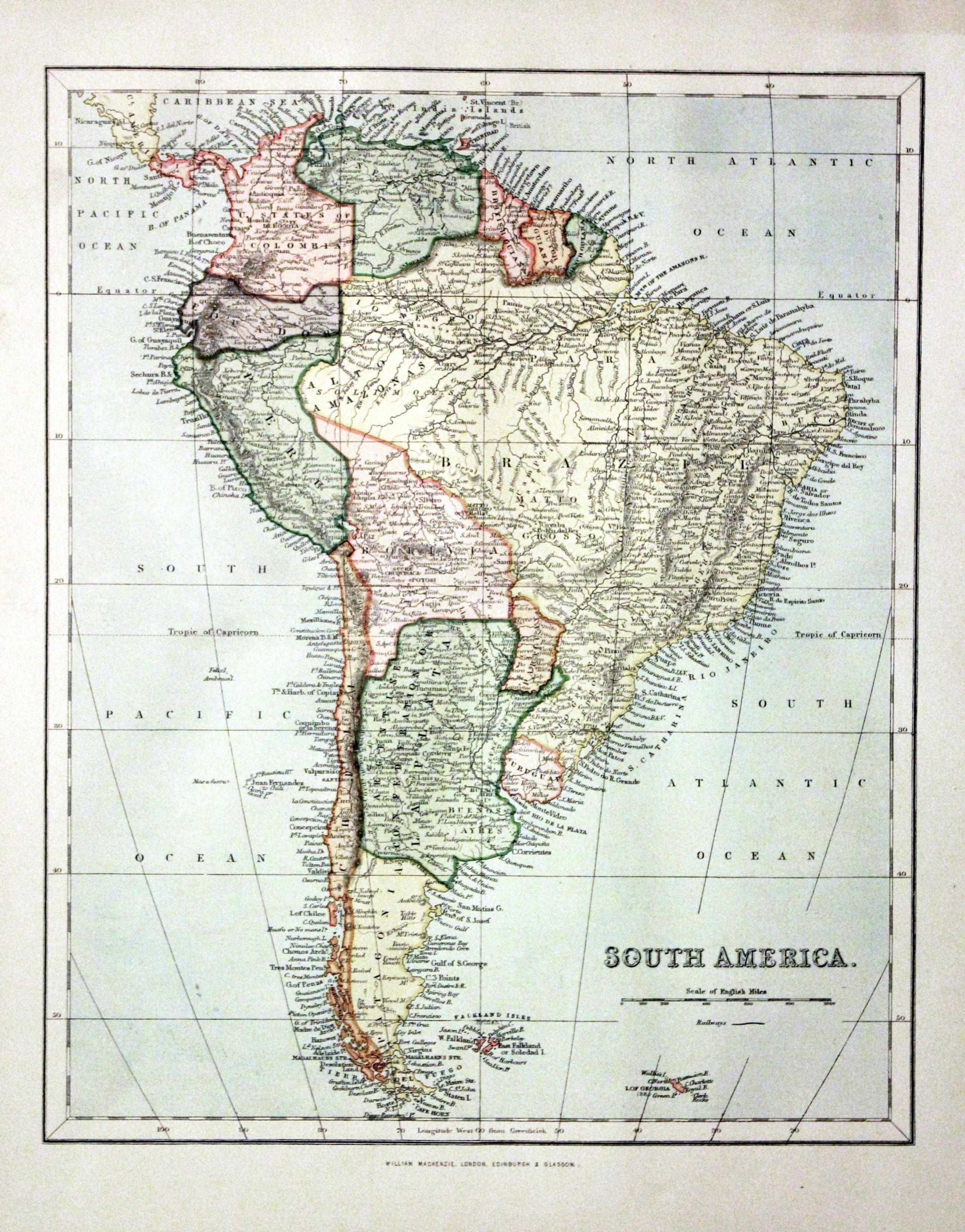 South America, William Mackenzie, c.1888  South America, William Mackenzie, c.1888