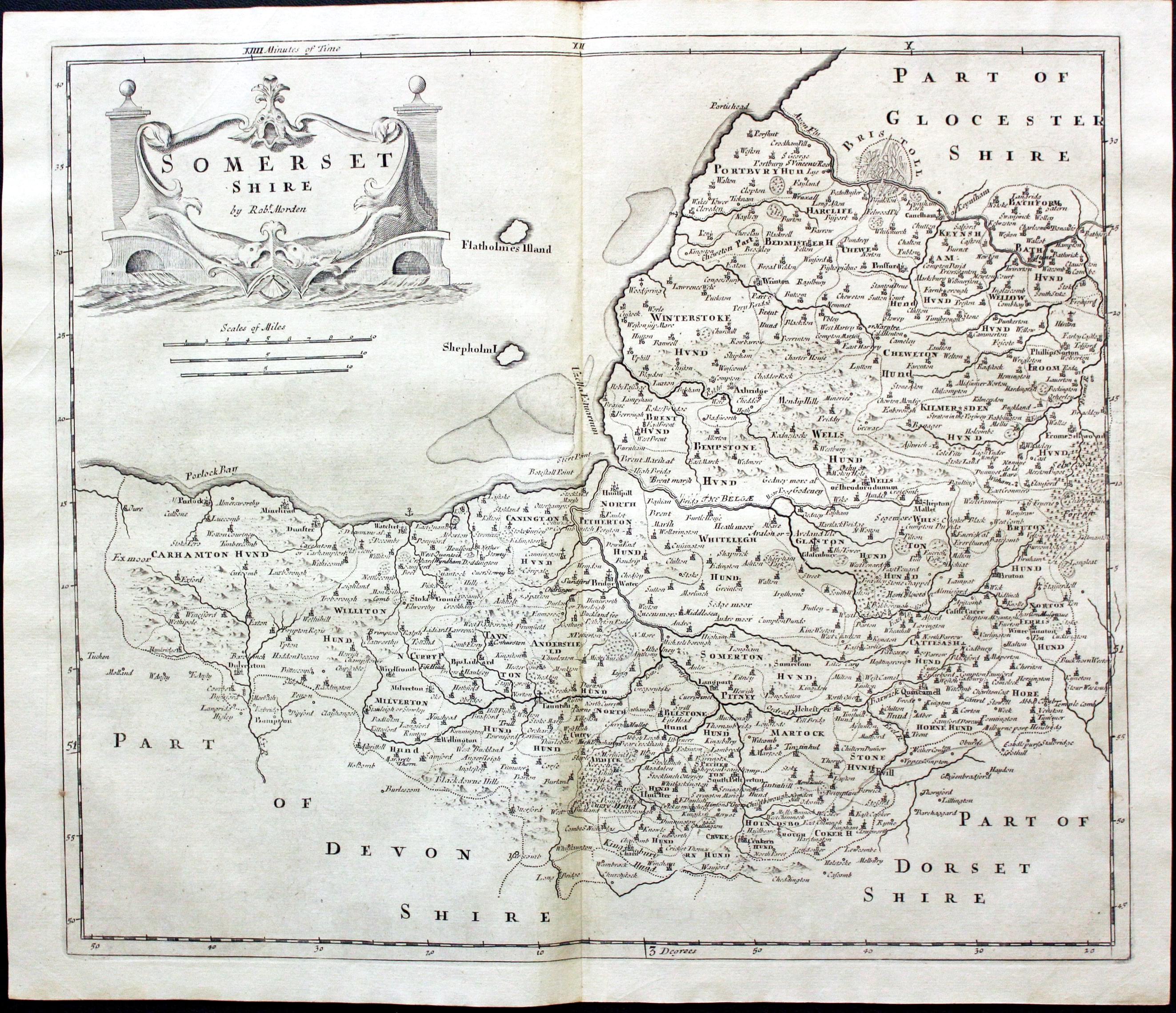 Somersetshire, Robert Morden, 1722