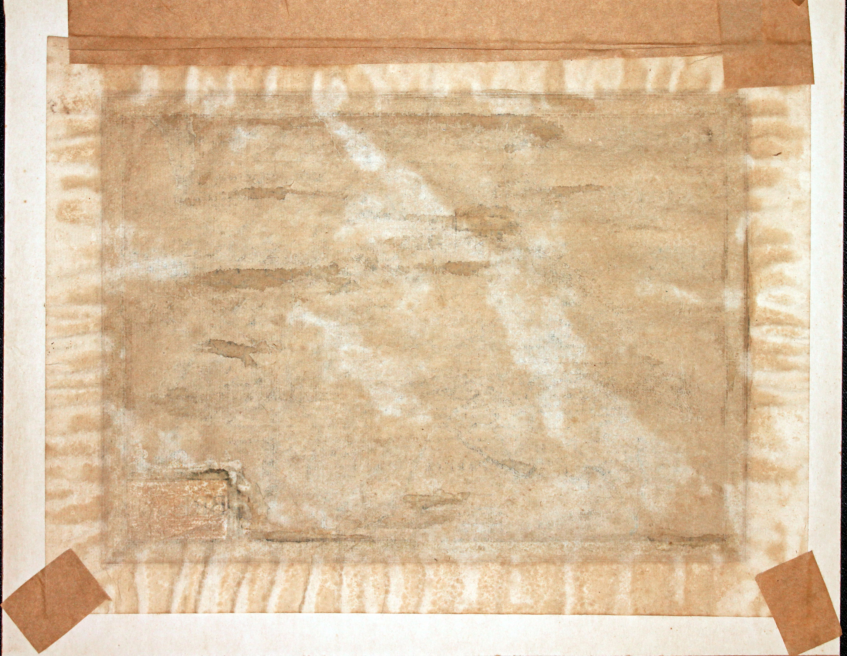 Verso of map Bresse, Henri du Sauzet, 1734  Verso of map Bresse, Henri du Sauzet, 1734