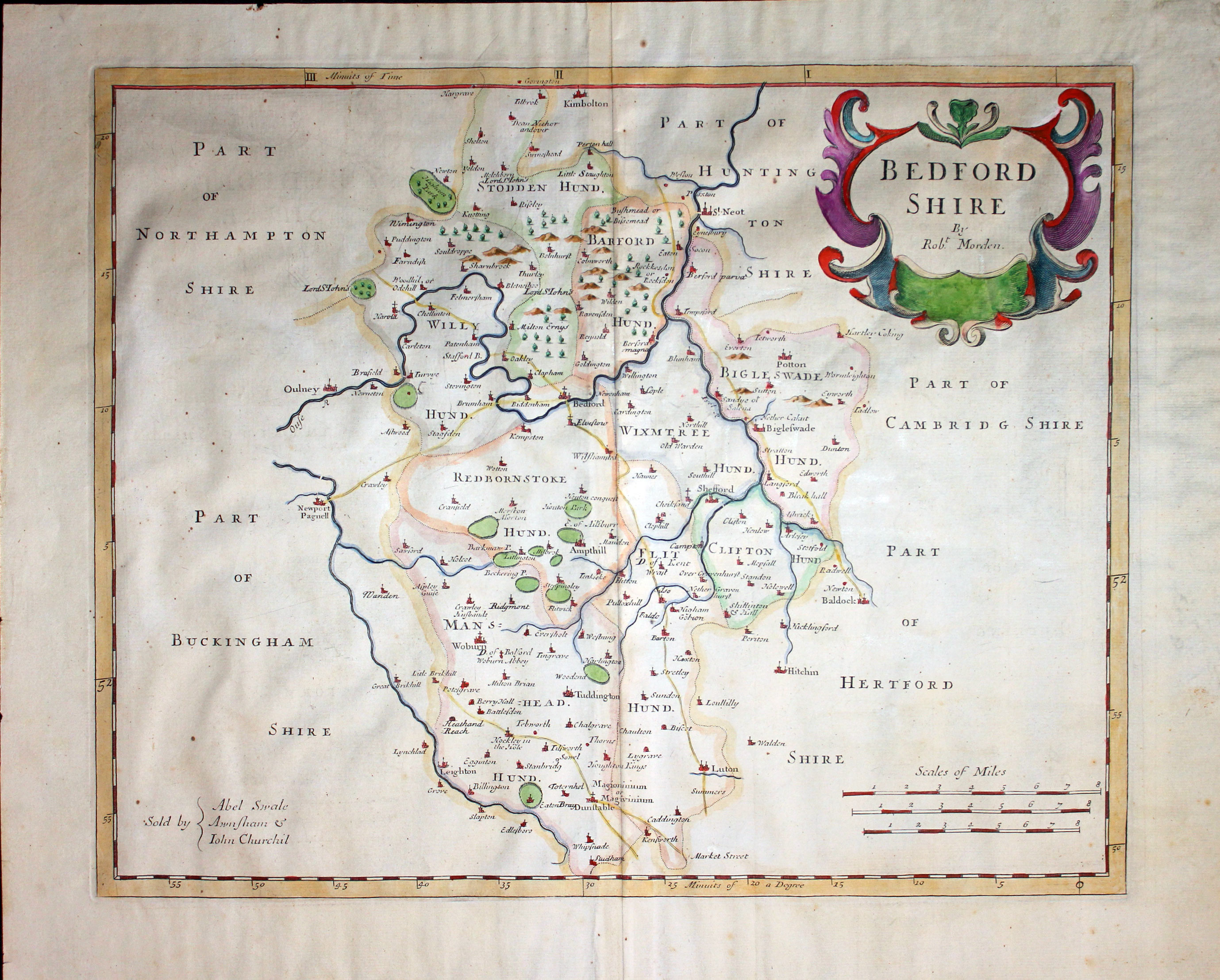 Bedfordshire, Robert Morden, c.1753