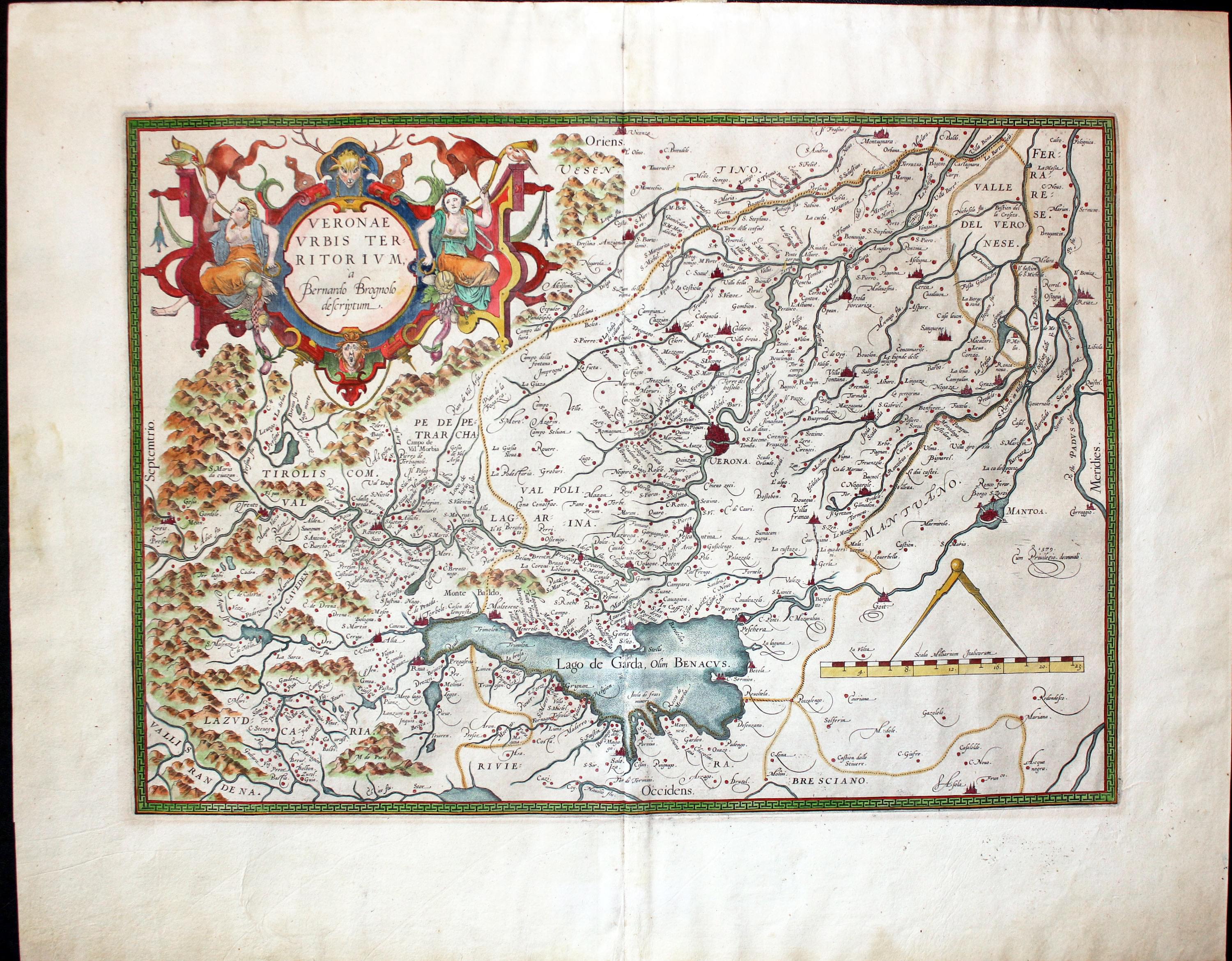 Verona, Abraham Ortelius, c.1590