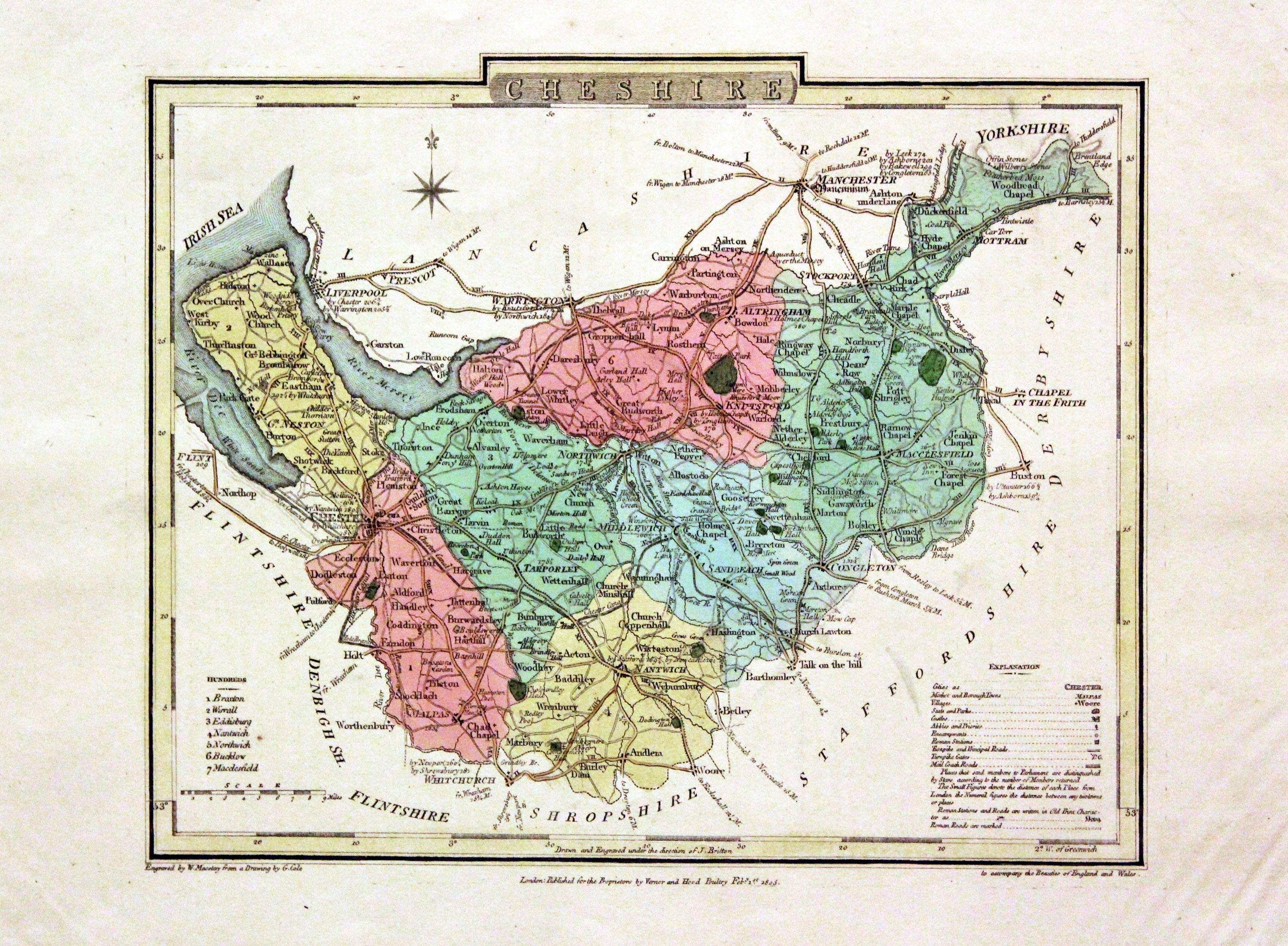 Cheshire, John Cole and John Roper, 1810  Cheshire, John Cole and John Roper, 1810