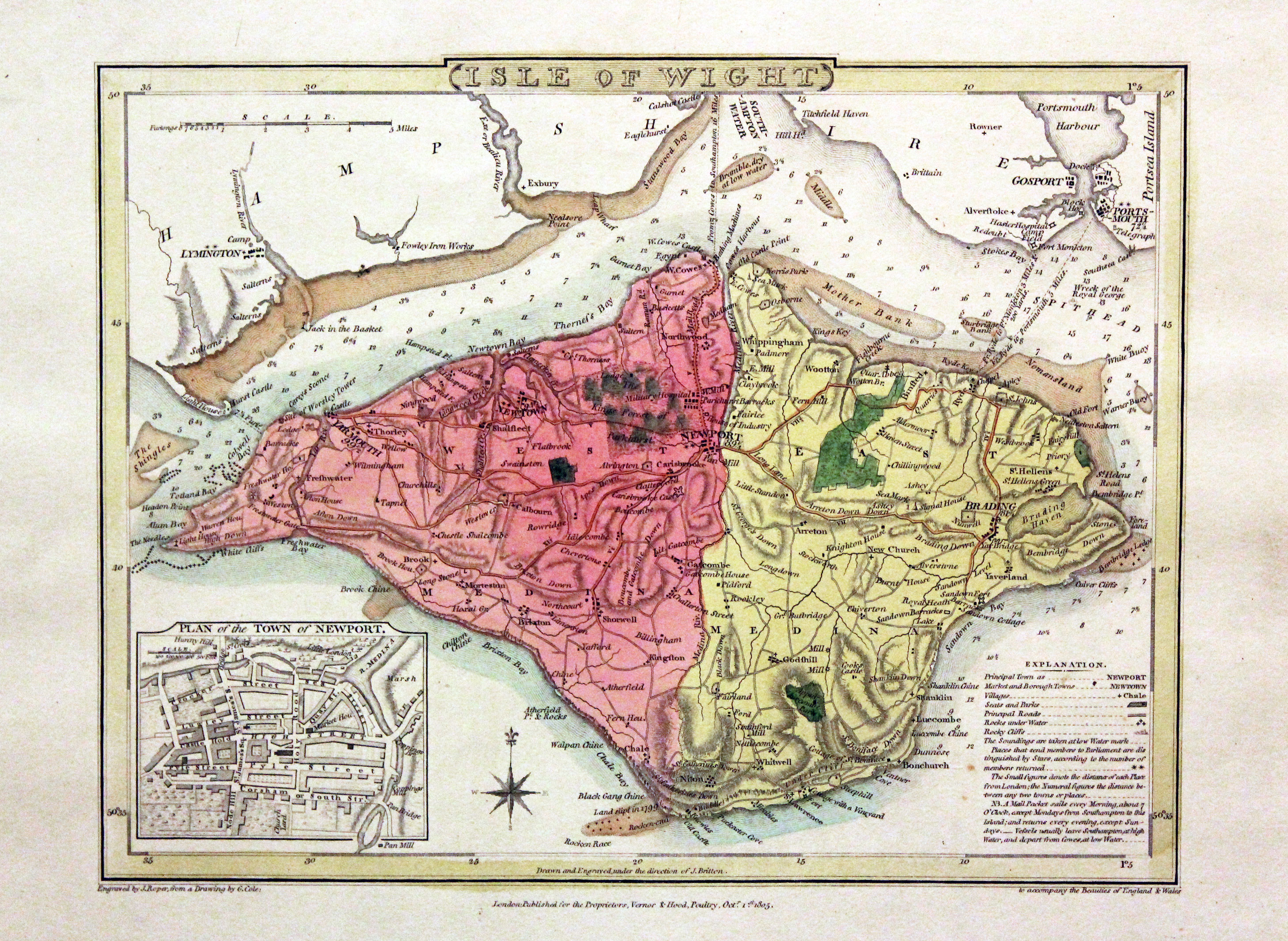 Isle of Wight, John Cole and John Roper, 1810  Isle of Wight, John Cole and John Roper, 1810