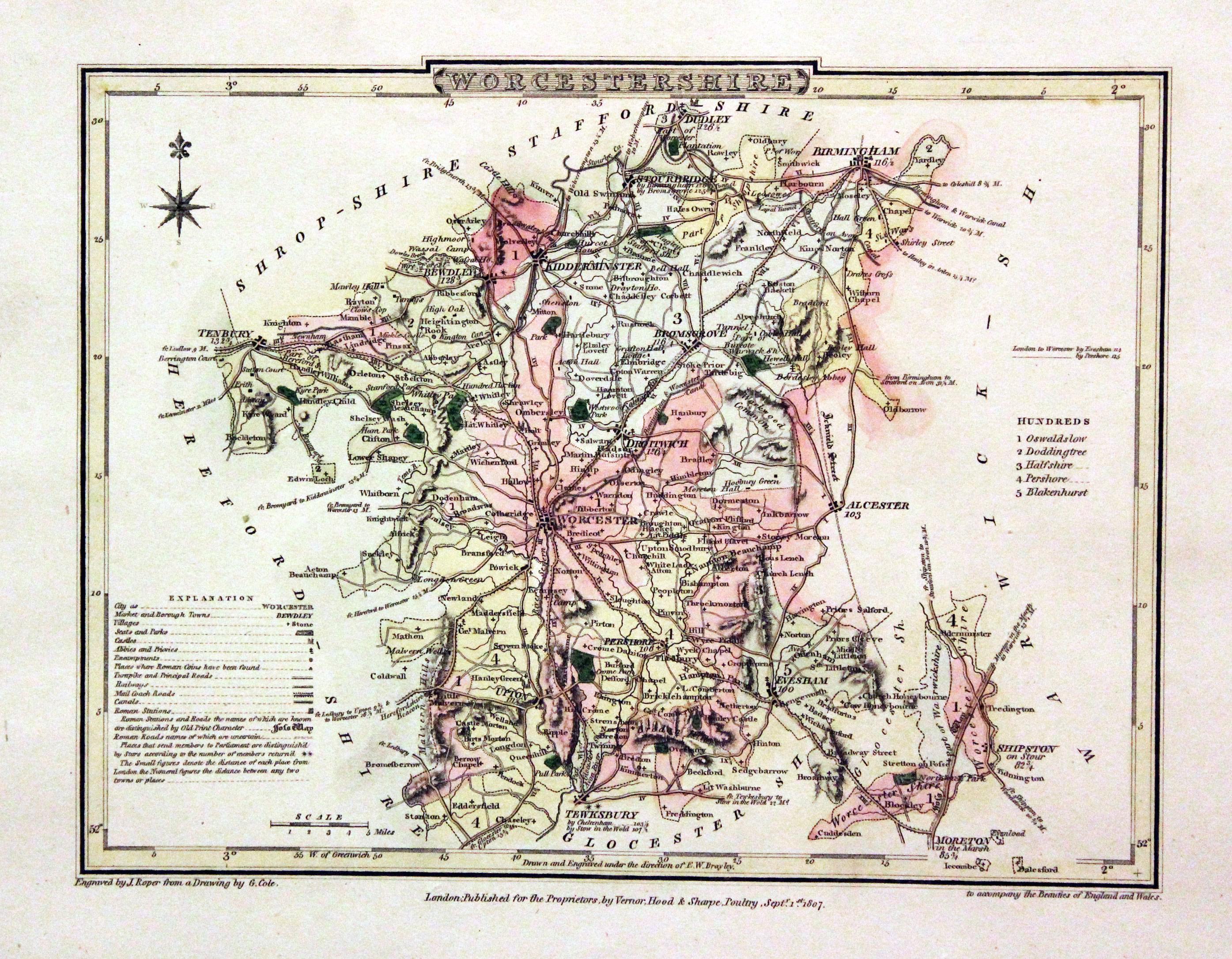 Worcestershire, George Cole and John Roper, 1810  Worcestershire, George Cole and John Roper, 1810