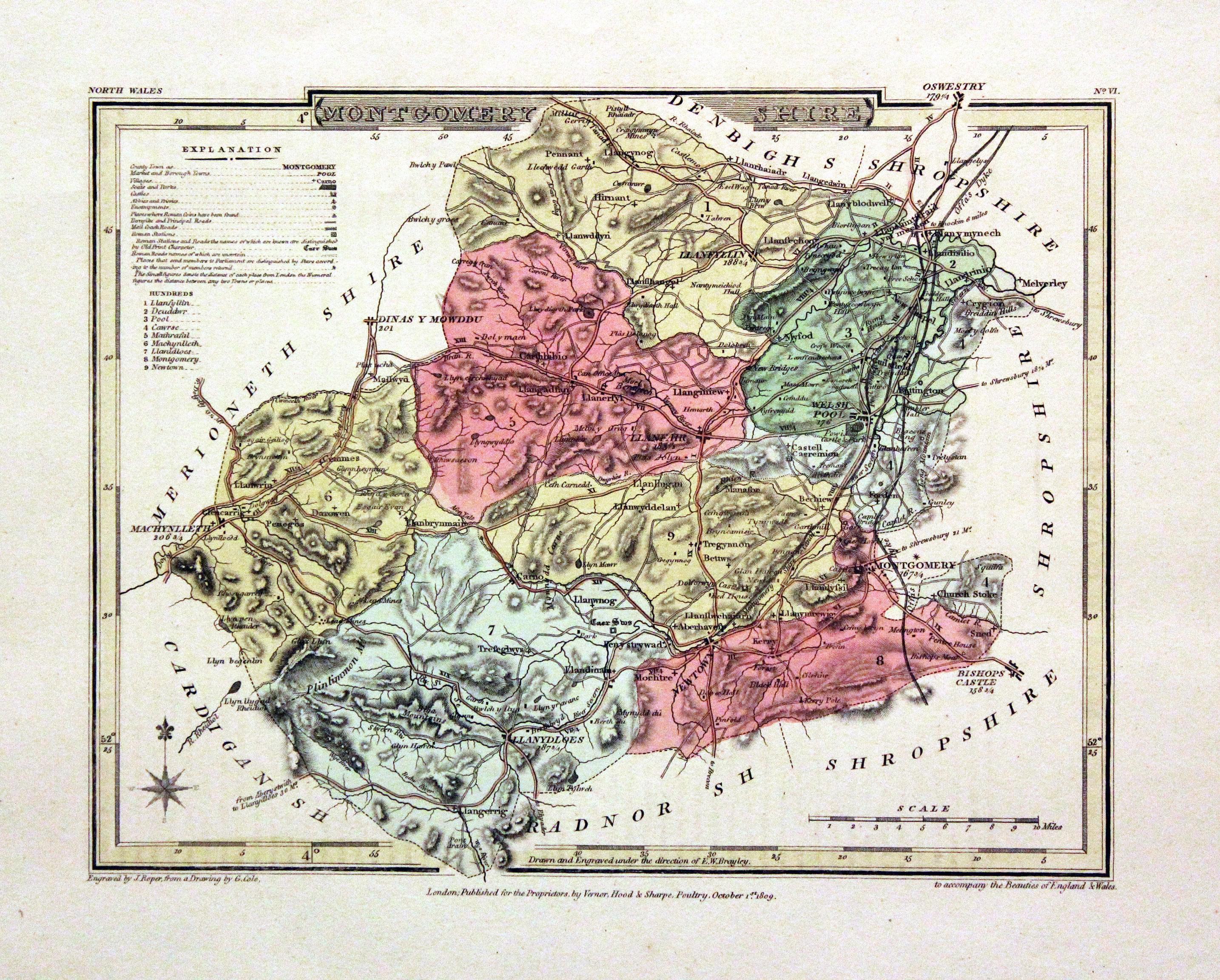 Montgomeryshire, John Cole and George Roper, 1810
