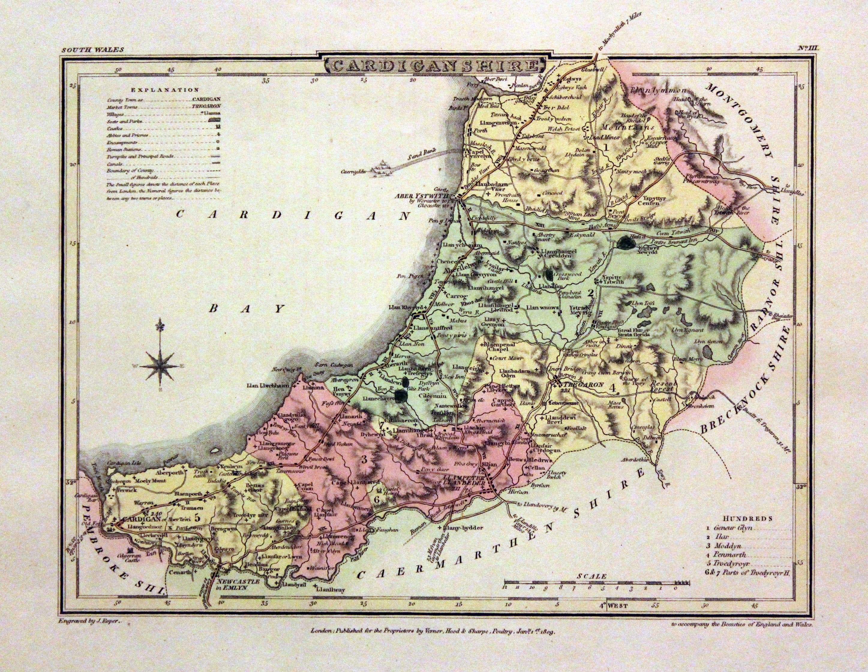 Cardiganshire, George Cole and John Roper, 1810  Cardiganshire, George Cole and John Roper, 1810