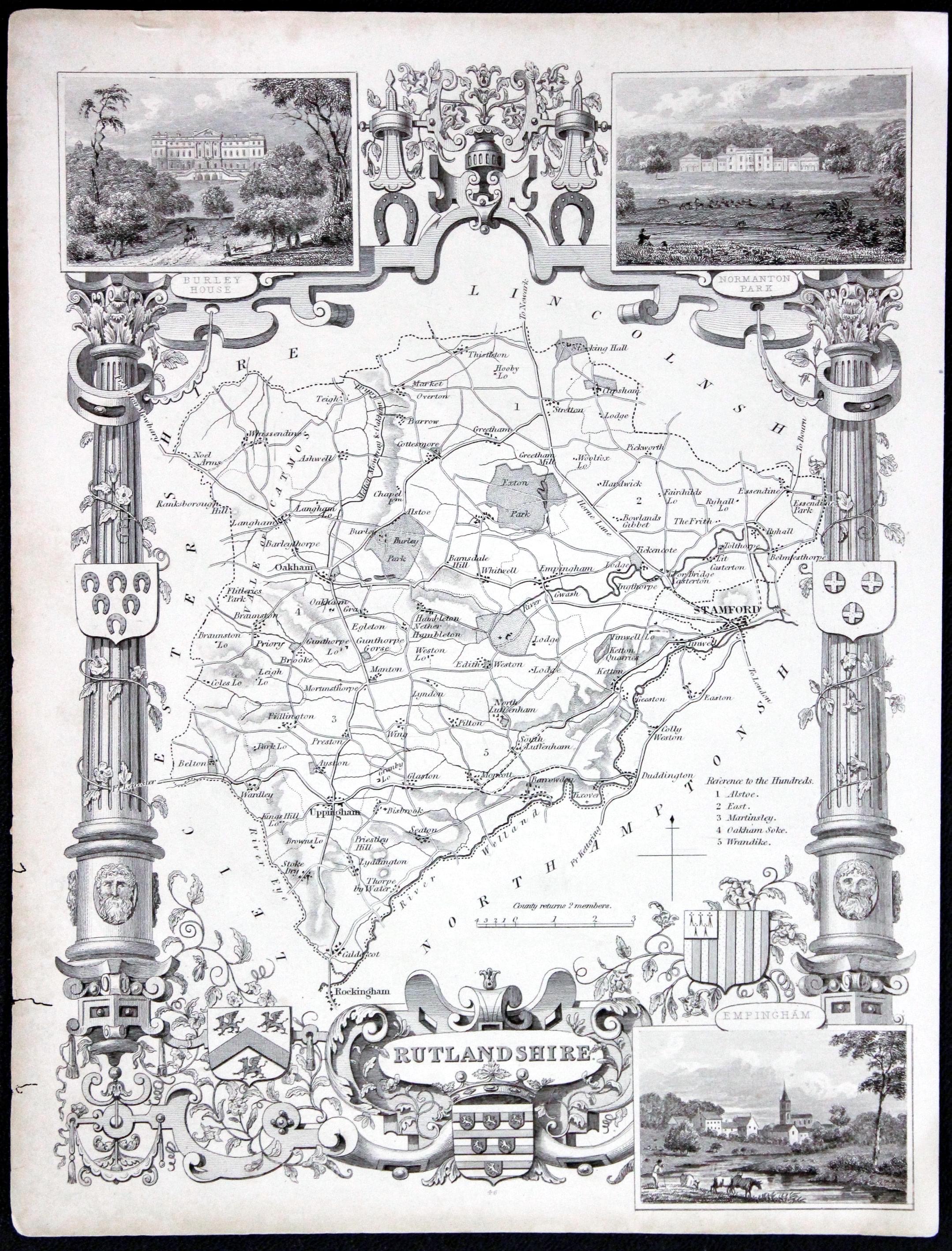Rutlandshire, Thomas Moule, c.1850