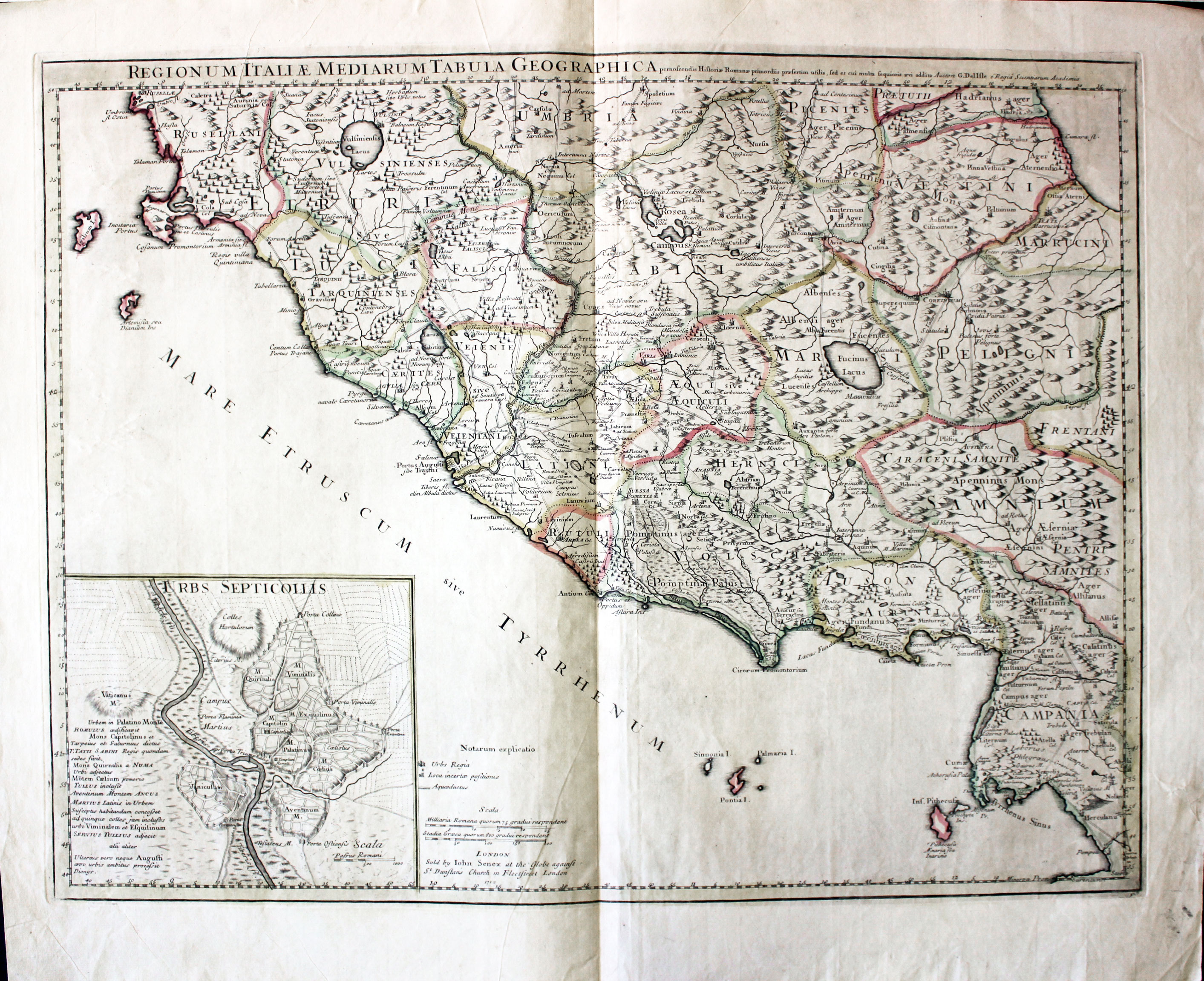 Antique Maps of Italy - Richard Nicholson of Chester
