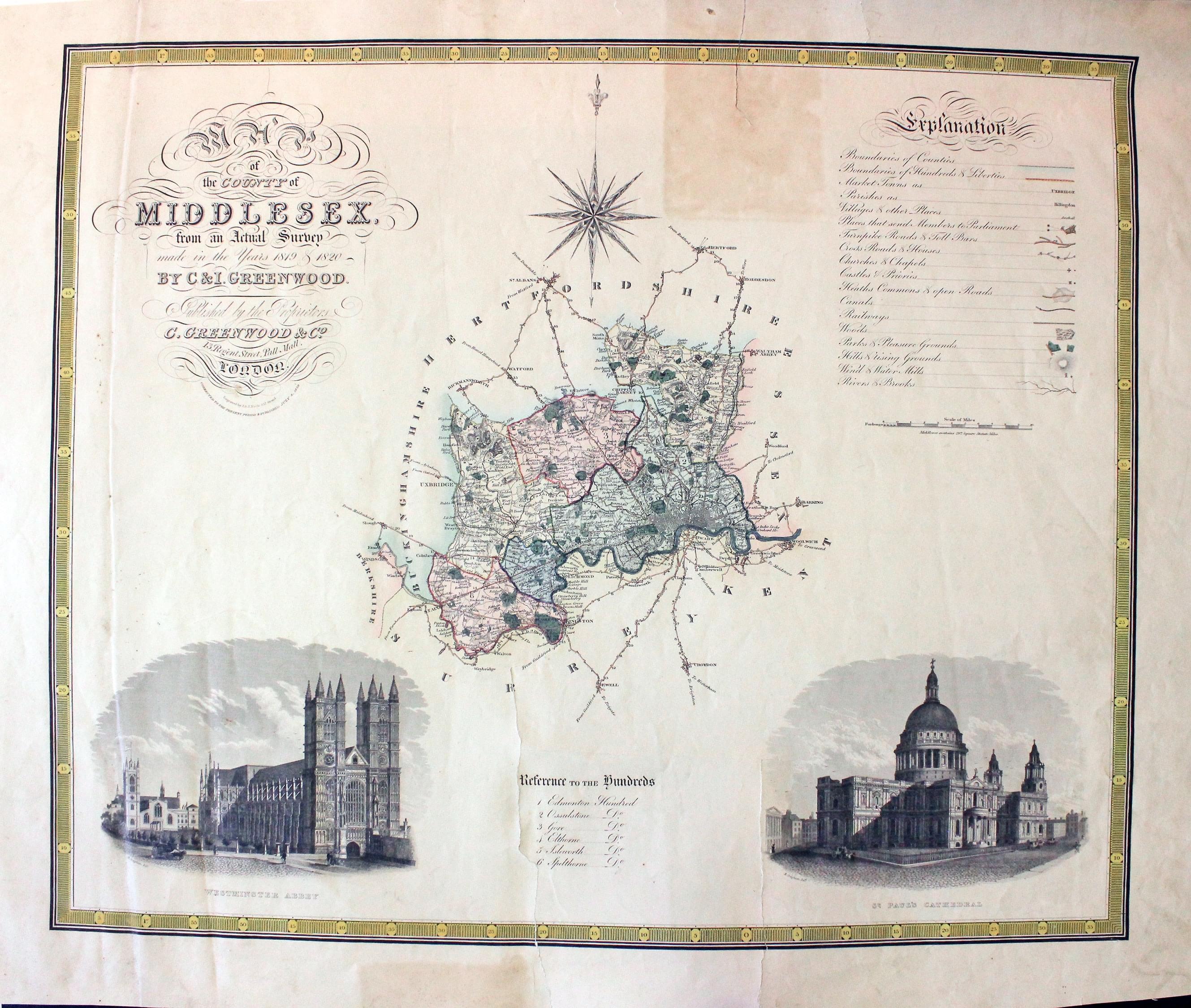 Middlesex, C. & J. Greenwood, 1834  Middlesex, C. & J. Greenwood, 1834