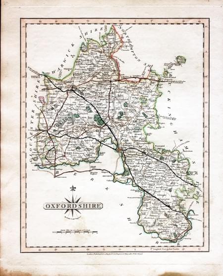  Oxfordshire, John Cary, 1809 