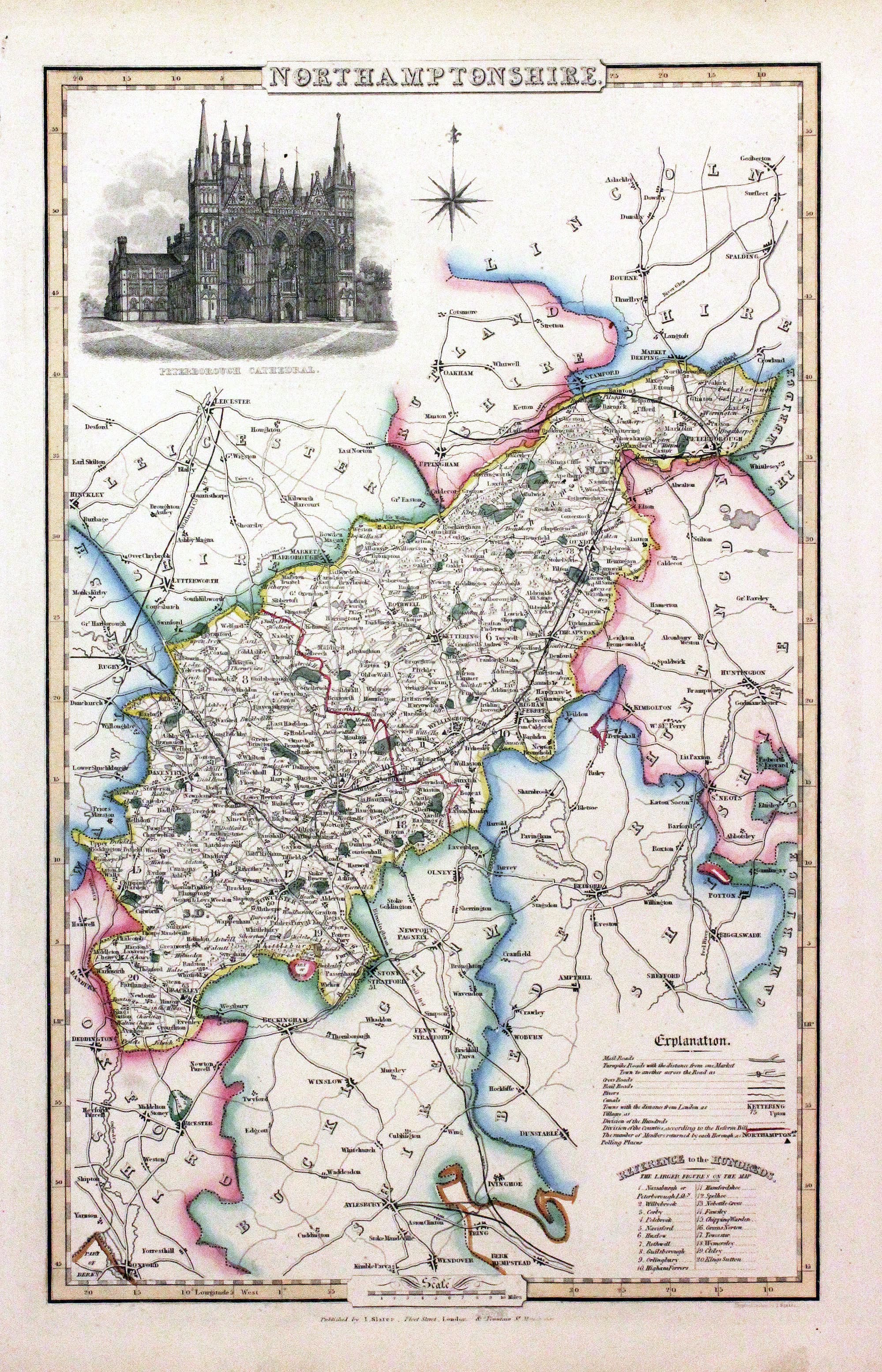 Northamptonshire, James Pigot / Isaac Slater, c.1857  Northamptonshire, James Pigot / Isaac Slater, c.1857