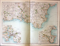 Part of Devon and Cornwall, John Bartholomew, c.1898