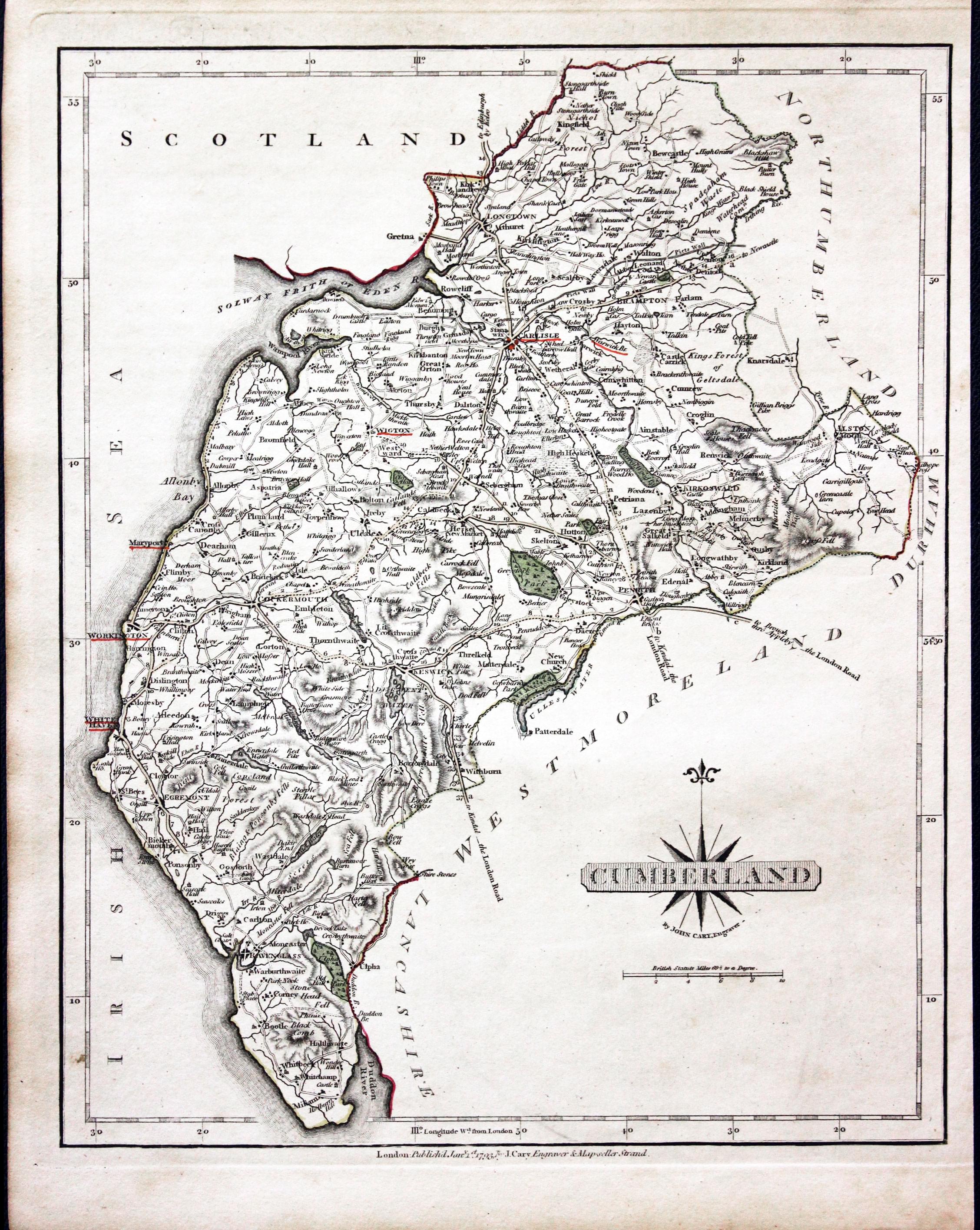 Cumberland, John Cary 1793  Cumberland, John Cary 1793
