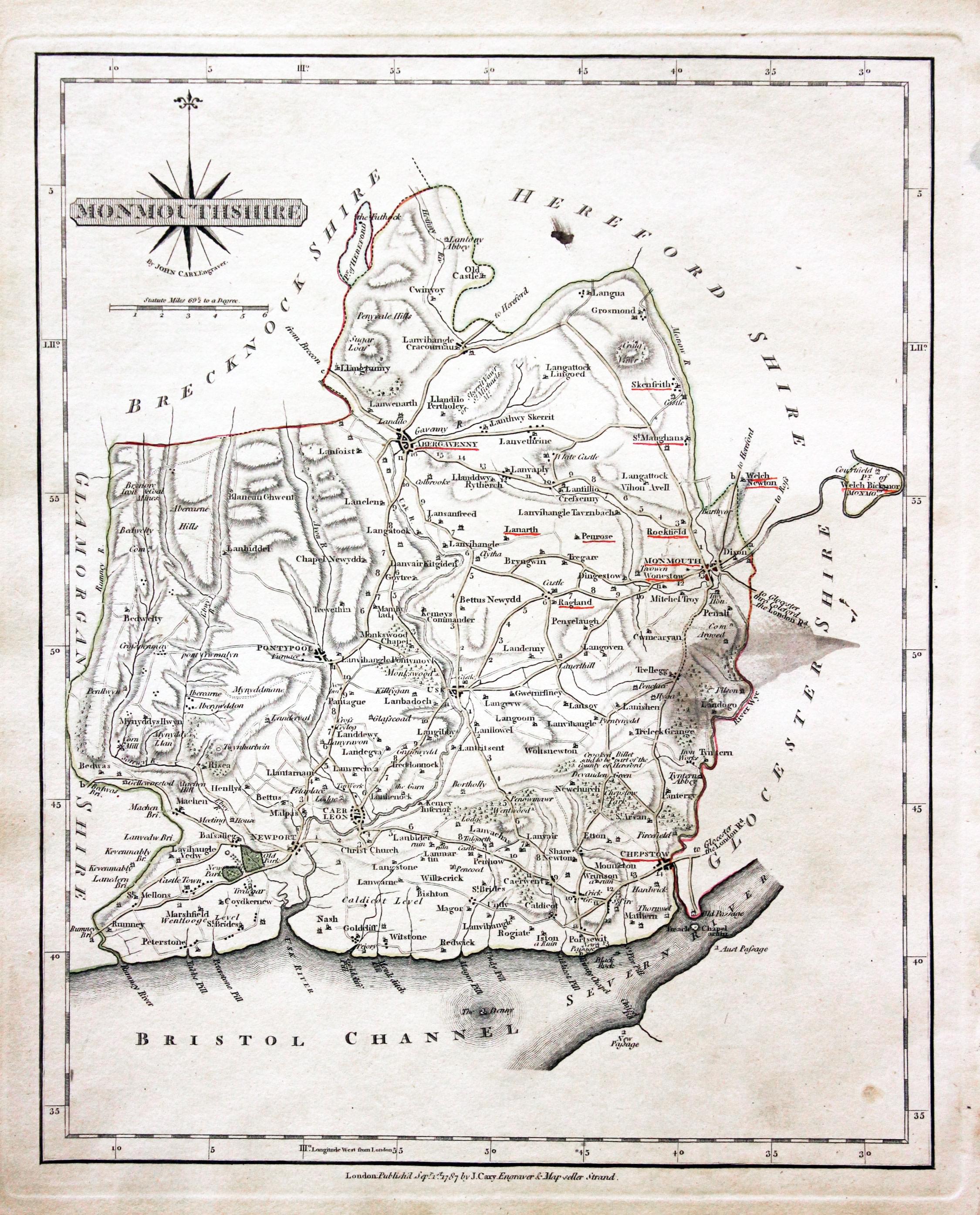 Monmouthshire, John Cary 1793