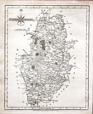 Nottinghamshire, John Cary 1793