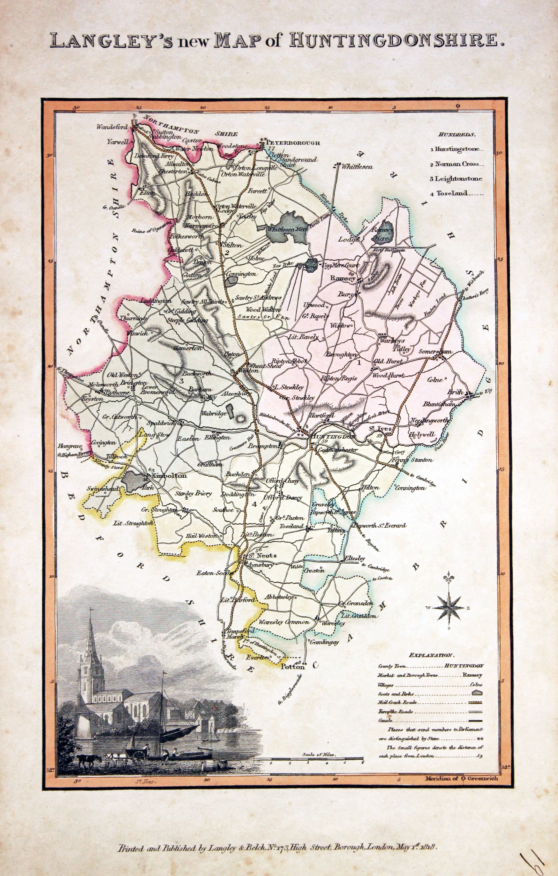 Huntingdonshire, Edward Langley and William Belch, 1820  Huntingdonshire, Edward Langley and William Belch, 1820