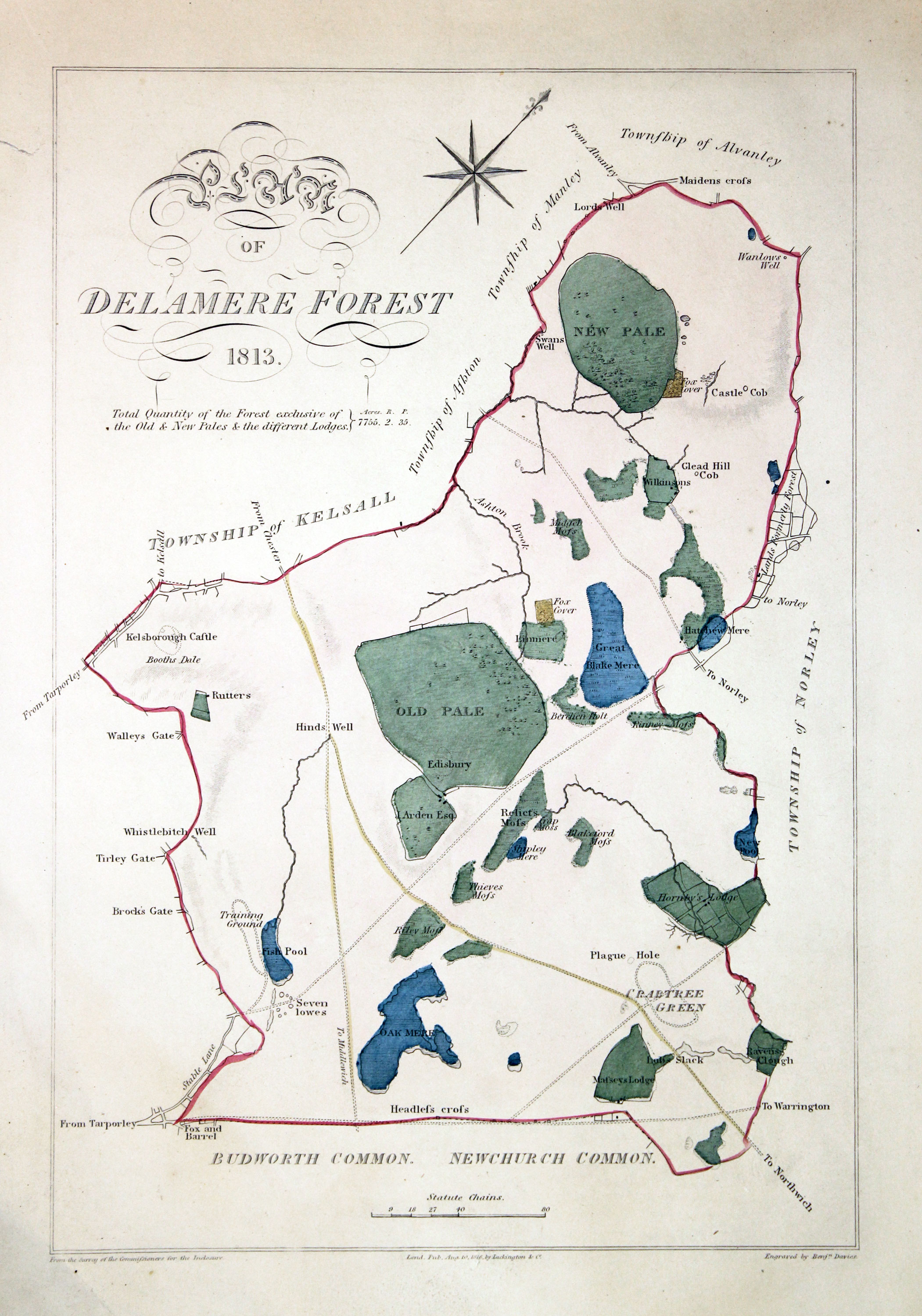 Delamere Forest, Benjamin Davies, 1819  Delamere Forest, Benjamin Davies, 1819