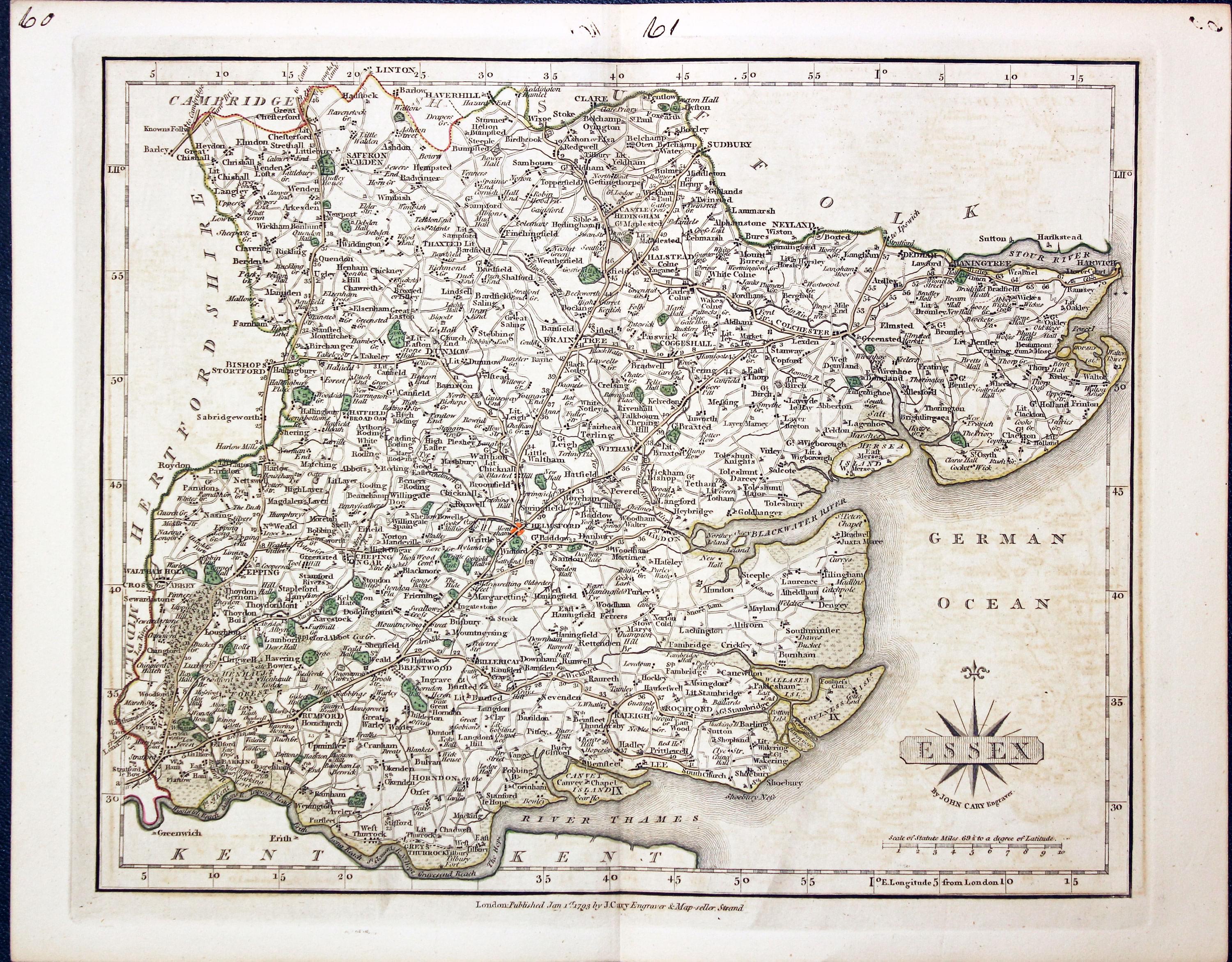 Map of Essex by John Cary  Map of Essex by John Cary