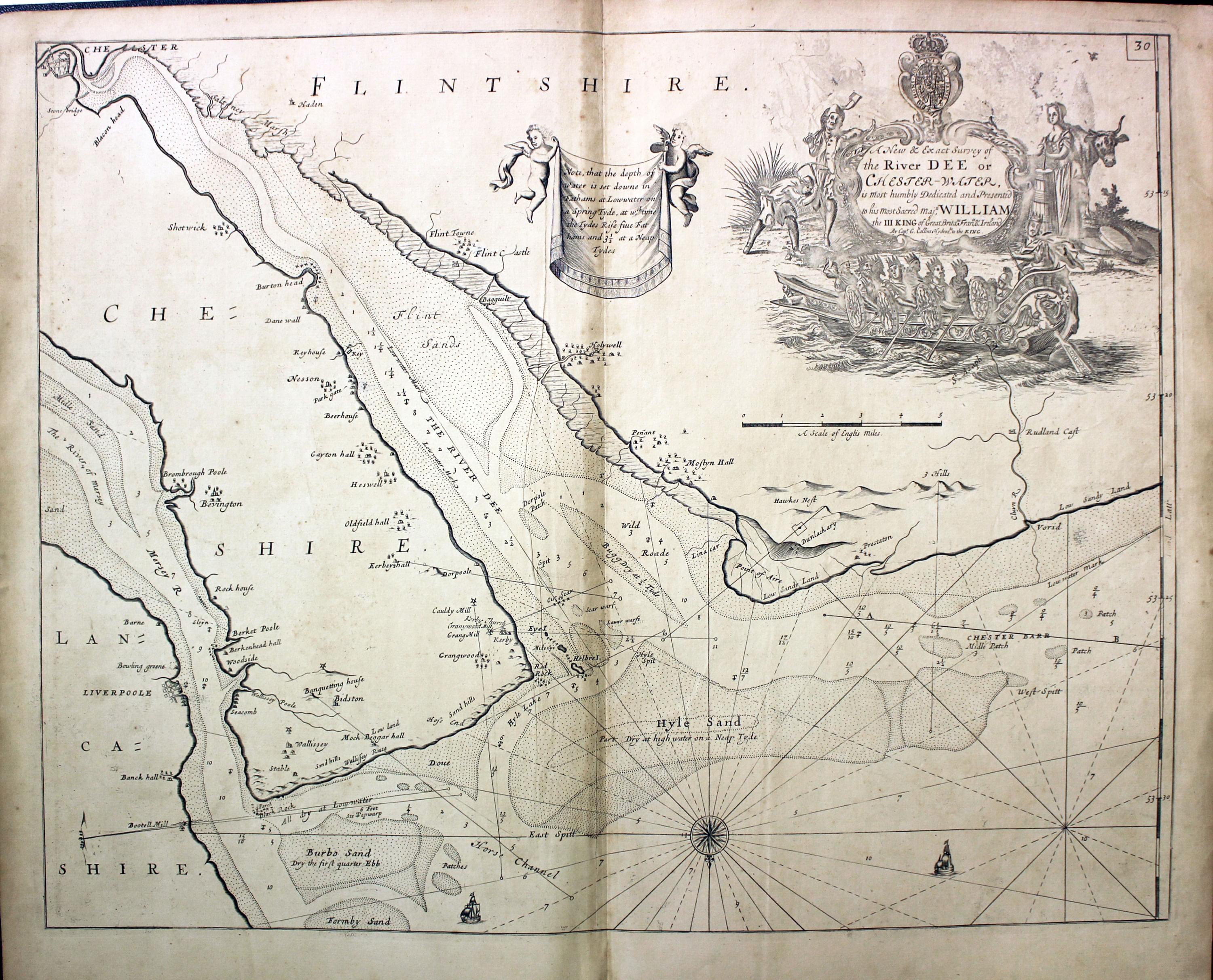 Chart of the River Dee by Captain Greenville Collins