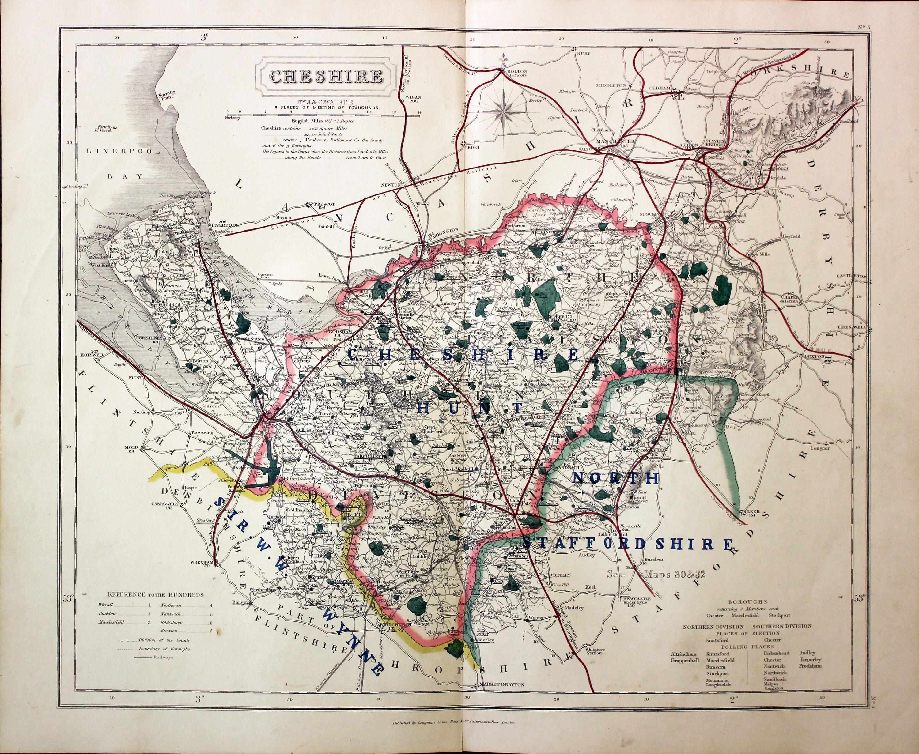 Cheshire - Fox Hunting, John and Charles Walker, 1851  Cheshire - Fox Hunting, John and Charles Walker, 1851