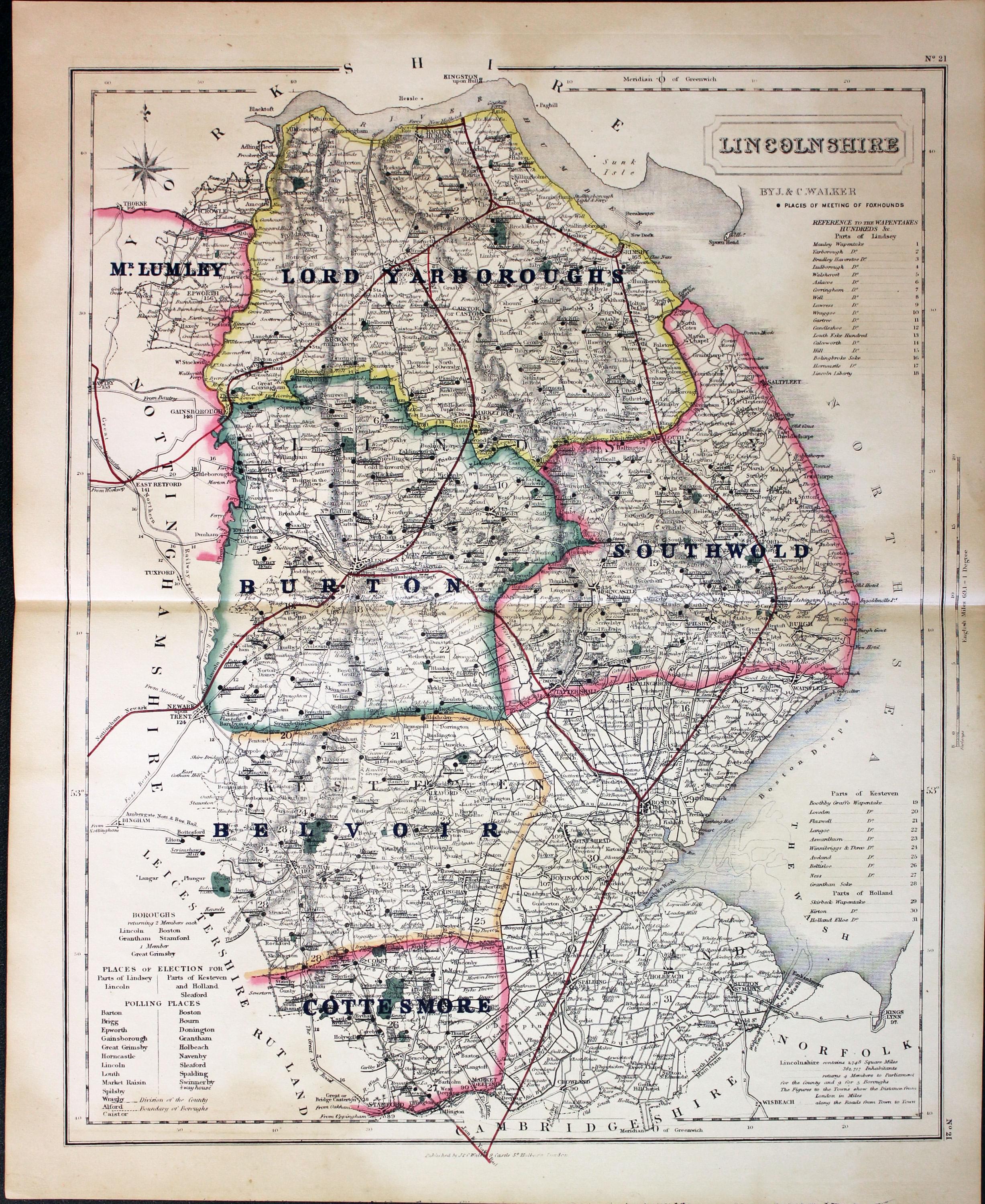 Linconshire - Fox Hunting, John and Charles Walker, 1851