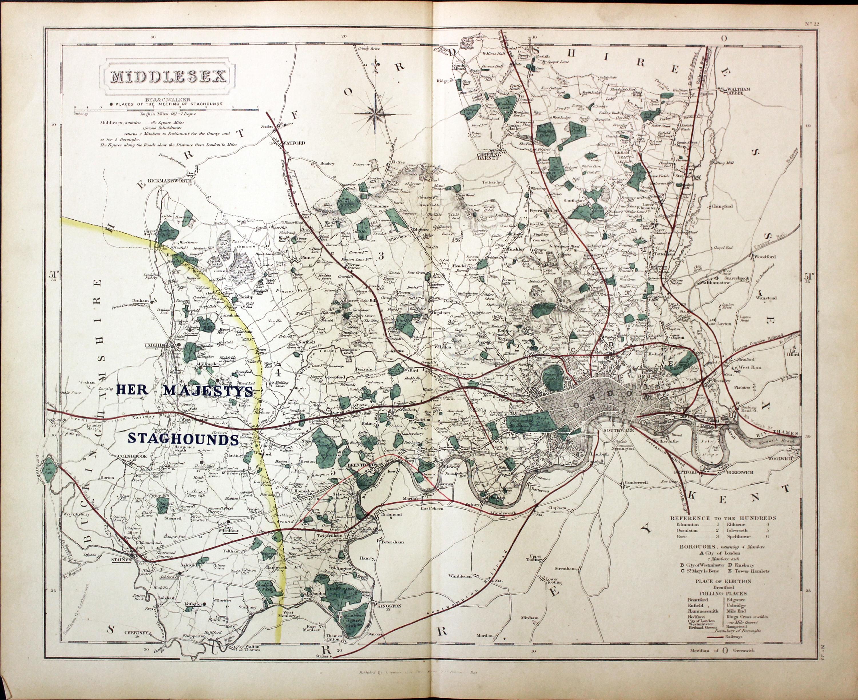 Kent - Fox Hunting, John and Charles Walker, 1851  Kent - Fox Hunting, John and Charles Walker, 1851
