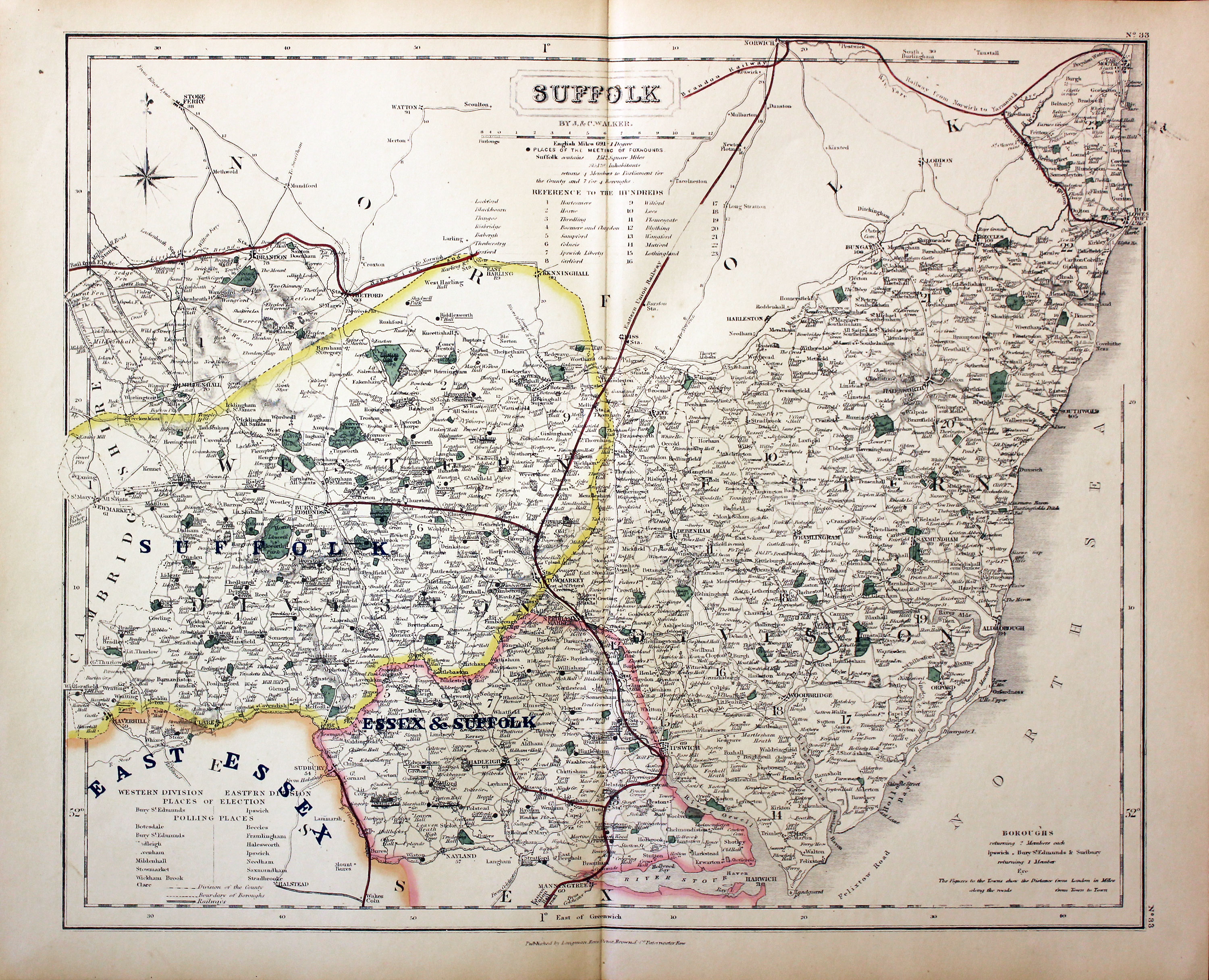 Suffolk - Fox Hunting, John and Charles Walker, 1851  Suffolk - Fox Hunting, John and Charles Walker, 1851