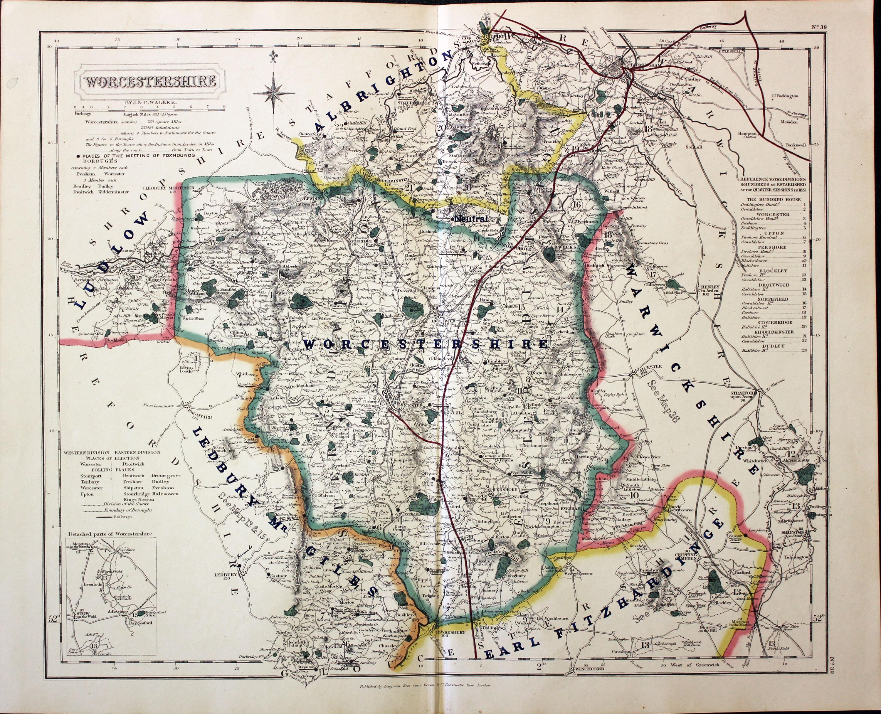 Worcestershire - Fox Hunting, John and Charles Walker, 1851  Worcestershire - Fox Hunting, John and Charles Walker, 1851