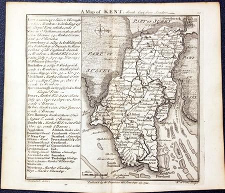 Lancashire, T. Badesladed and W. H.Toms 1742