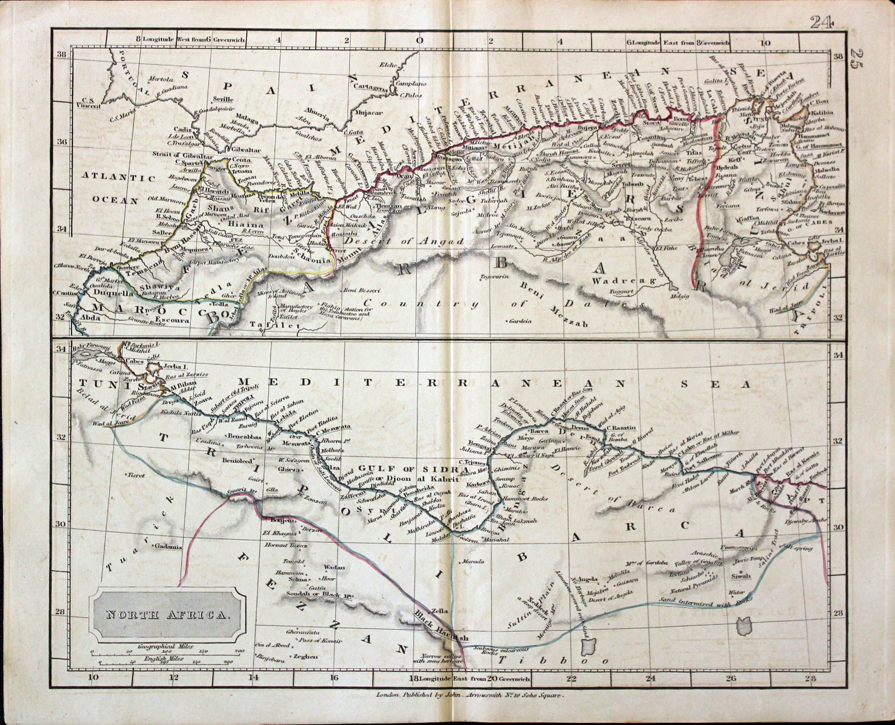 North Africa, John Arrowsmith, 1830  North Africa, John Arrowsmith, 1830