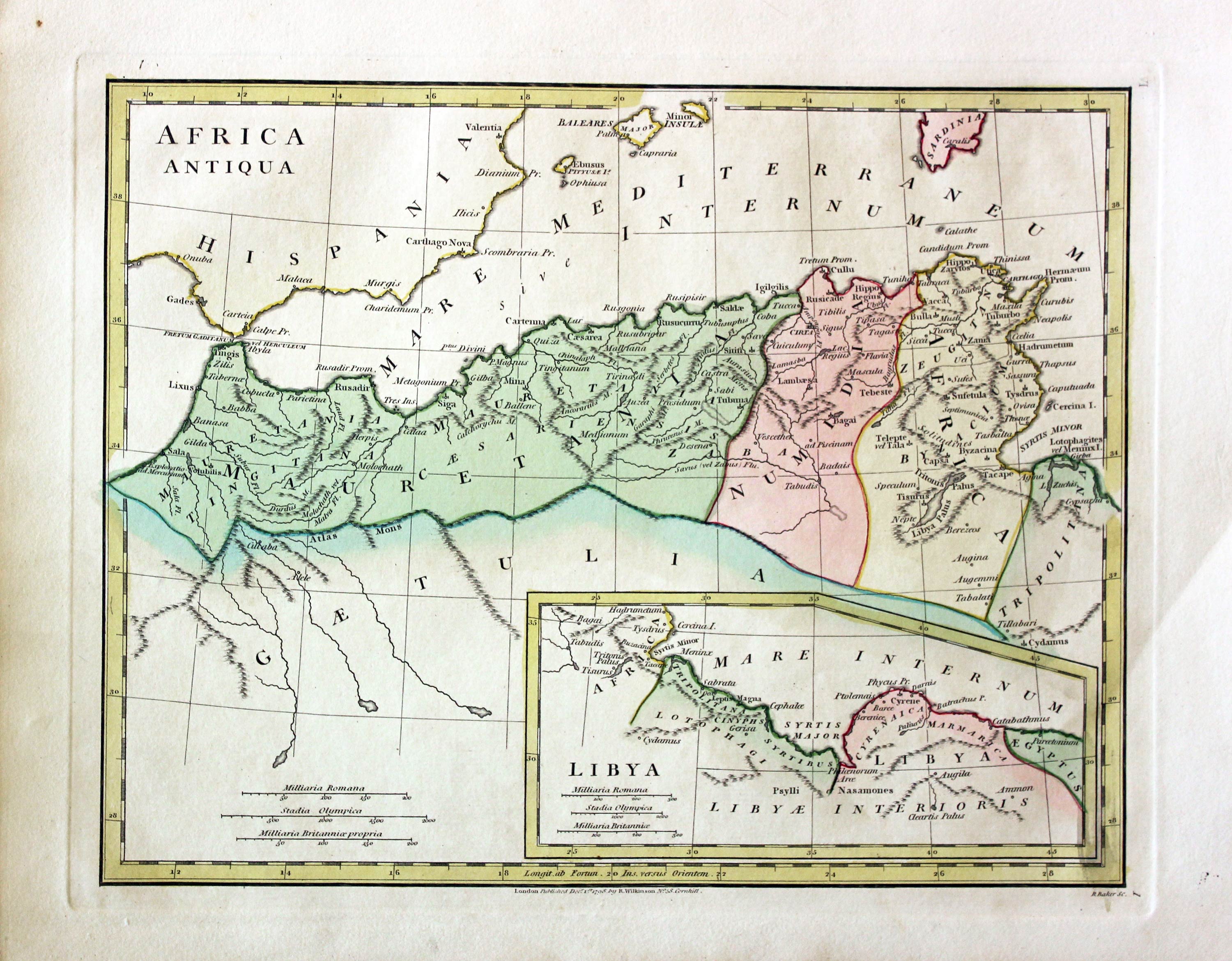 Ancient North Africa, Robert Wilkinson 1798  Ancient North Africa, Robert Wilkinson 1798