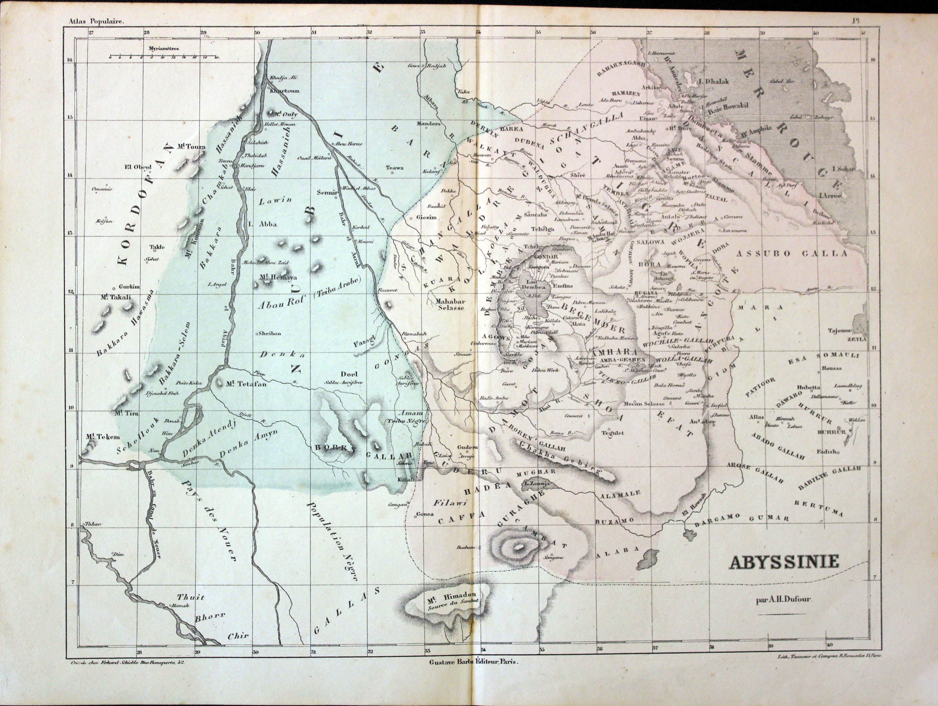 Abyssinia, Auguste-Henri Dufour, 1855  Abyssinia, Auguste-Henri Dufour, 1855