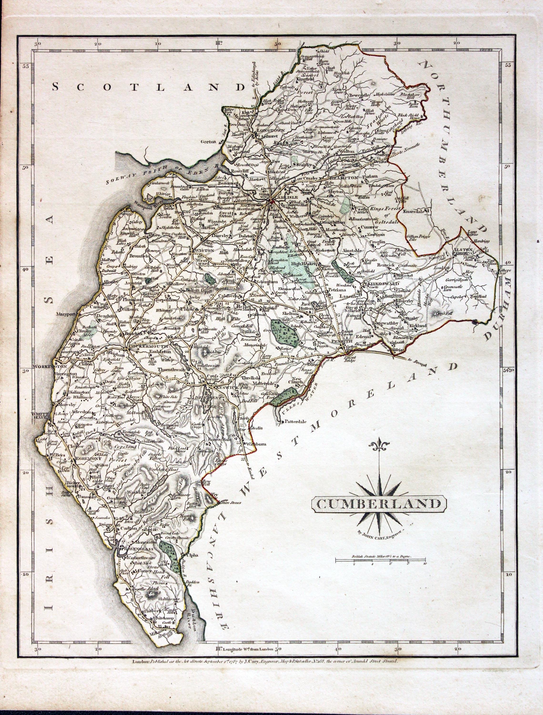 Cumberland, John Cary 1787  Cumberland, John Cary 1787