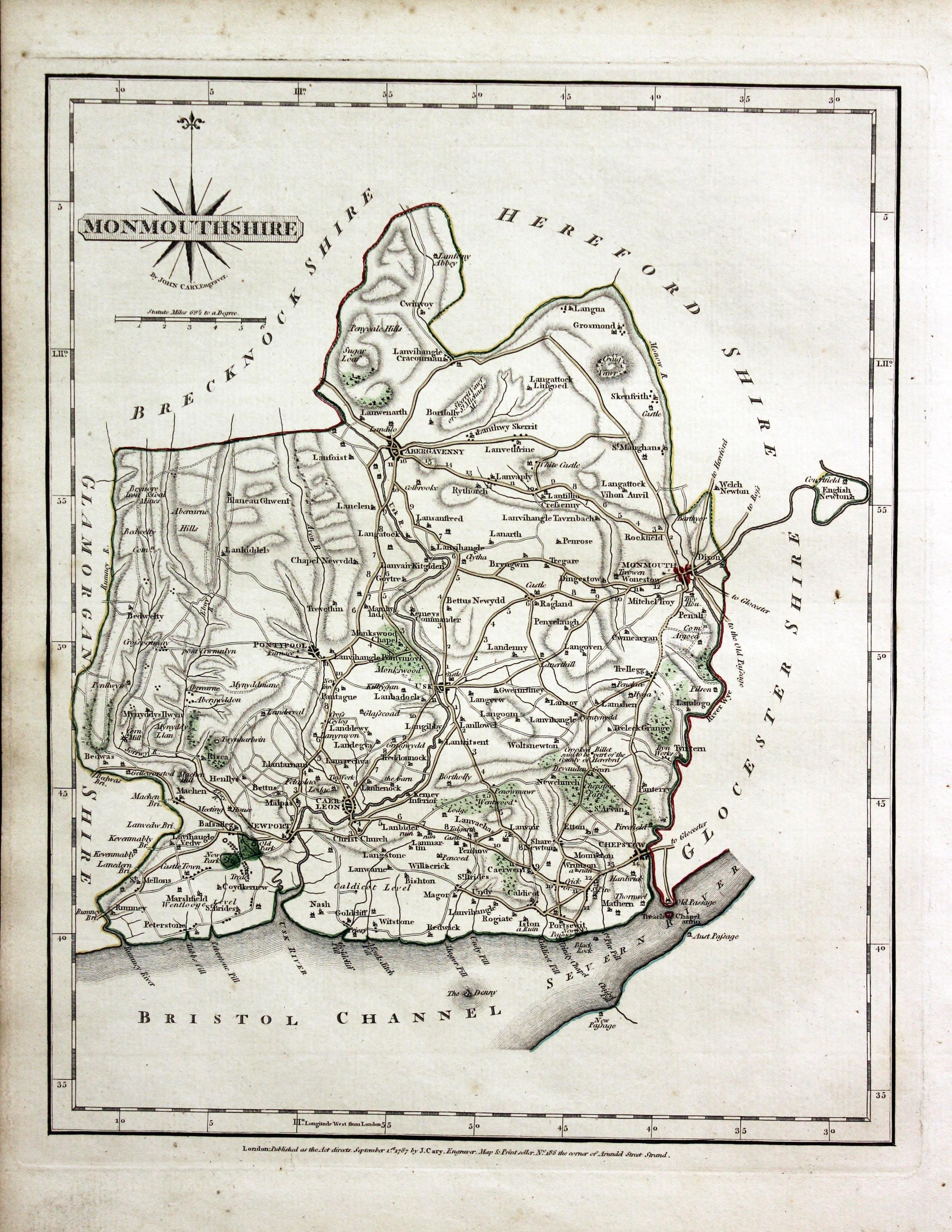 Monmouthshire John Cary 1787