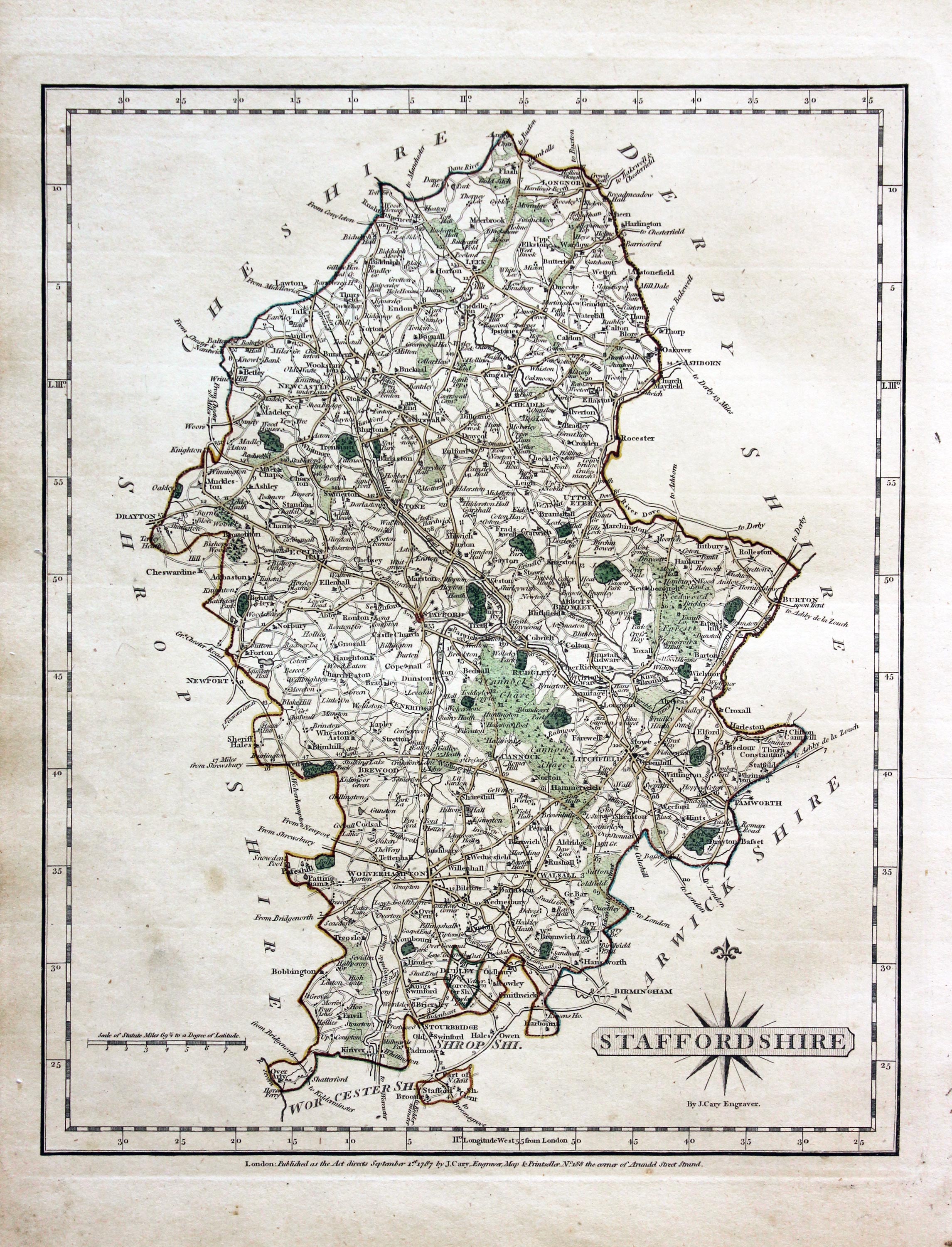 Staffordshire John Cary 1787