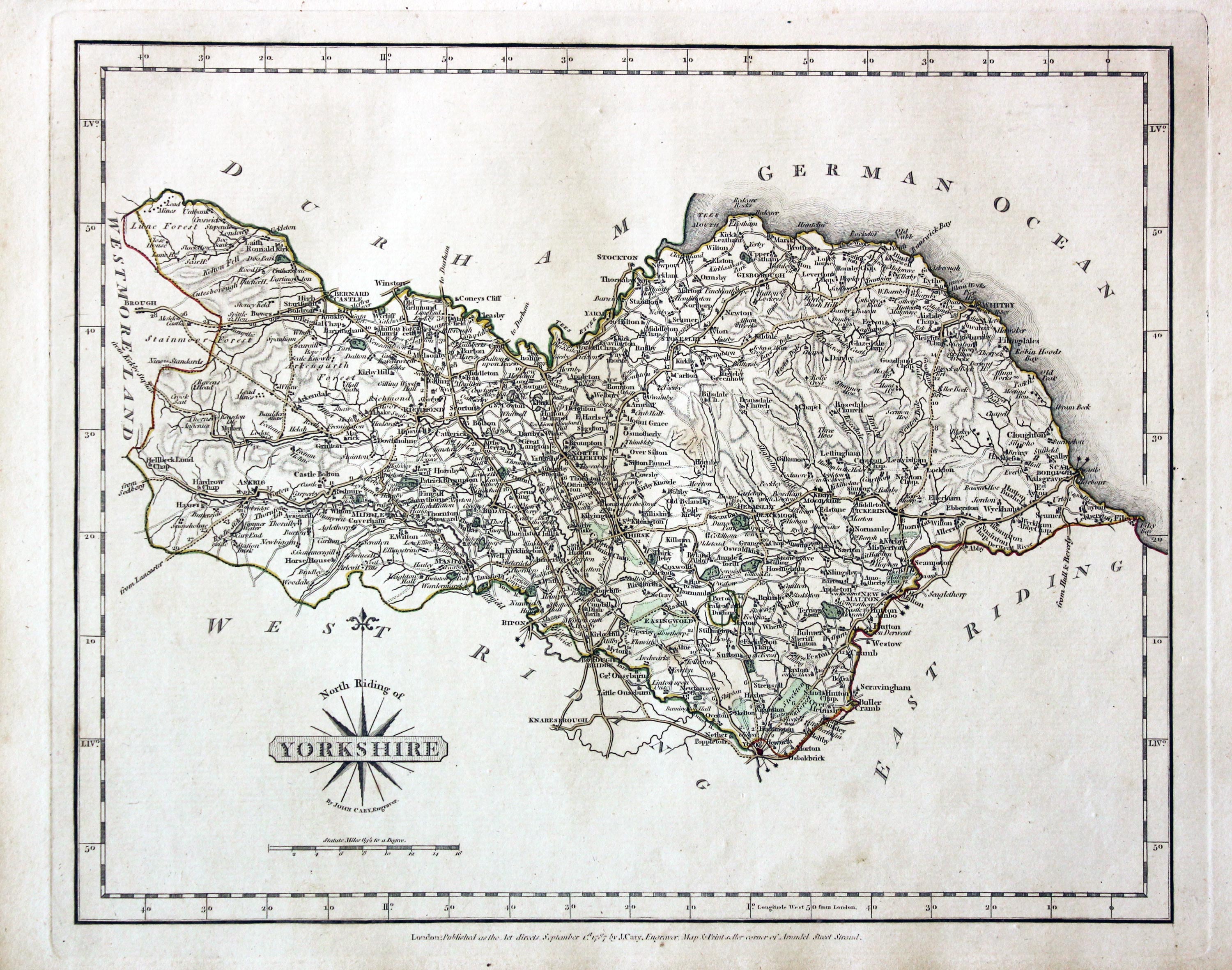 North Riding of Yorkshire John Cary 1787