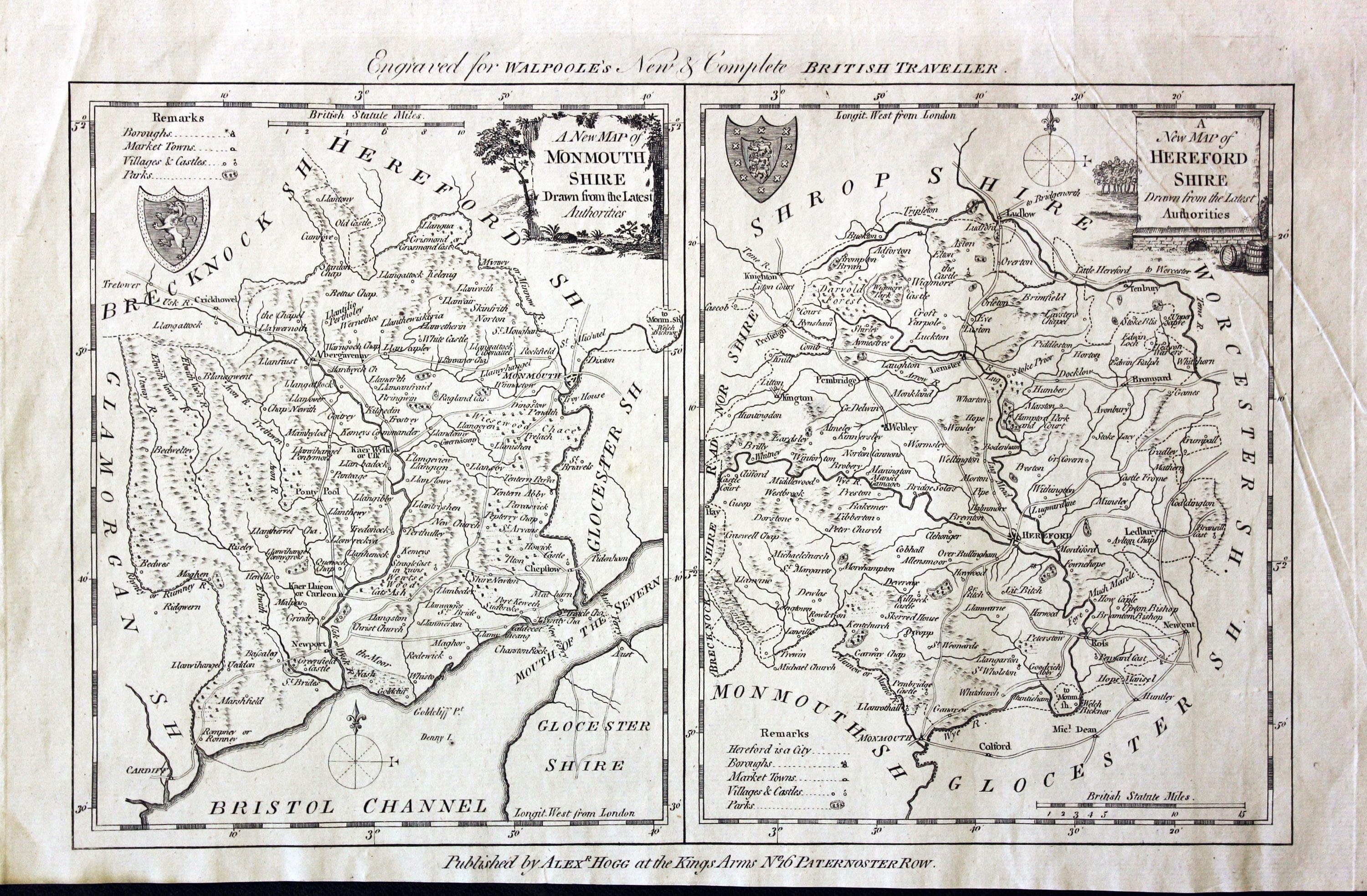 Monmouthshire and Herefordshire, George A. Walpole, 1794