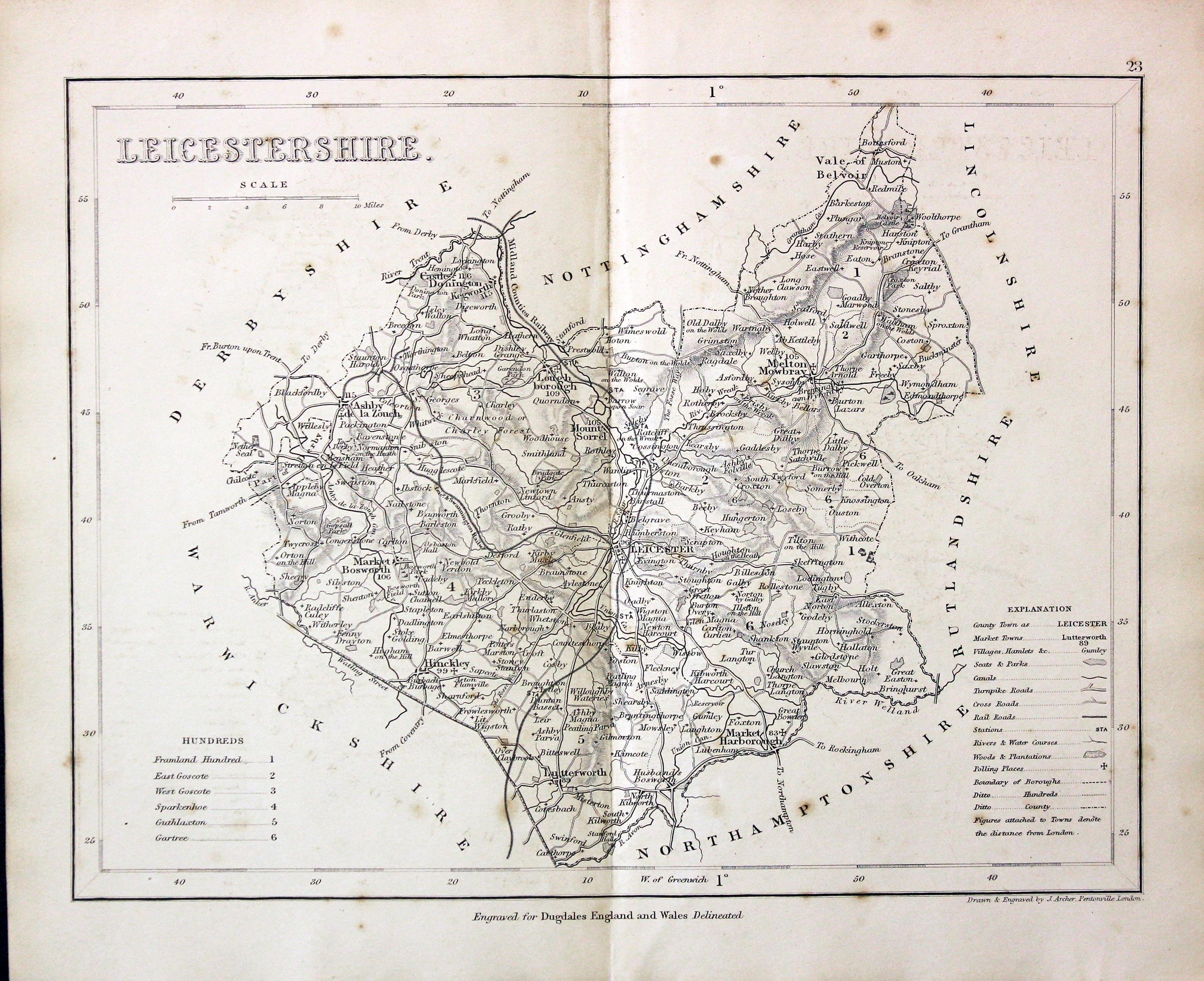 Leicestershire, Joshua Archer, c.1845  Leicestershire, Joshua Archer, c.1845