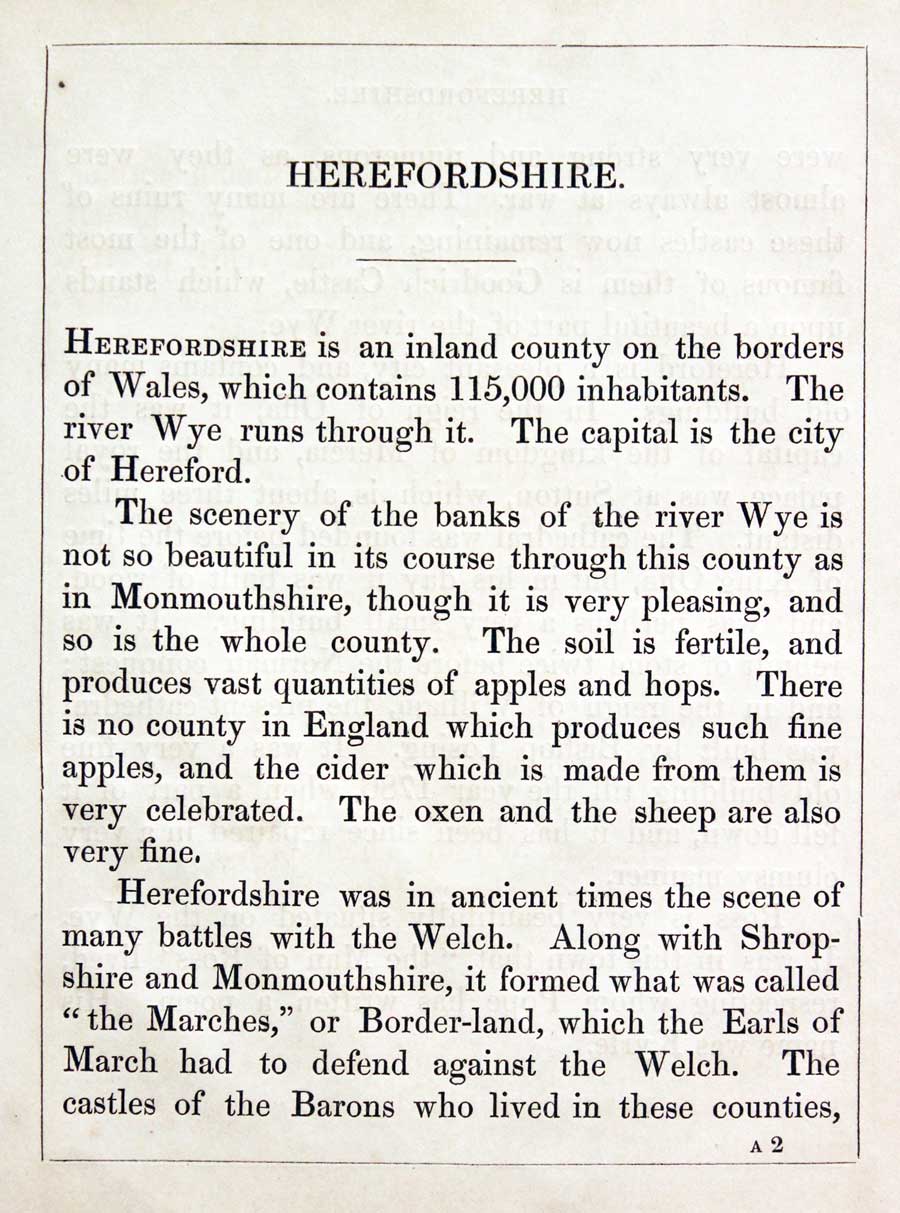 Herefordshire Text, Reuben Ramble 1844